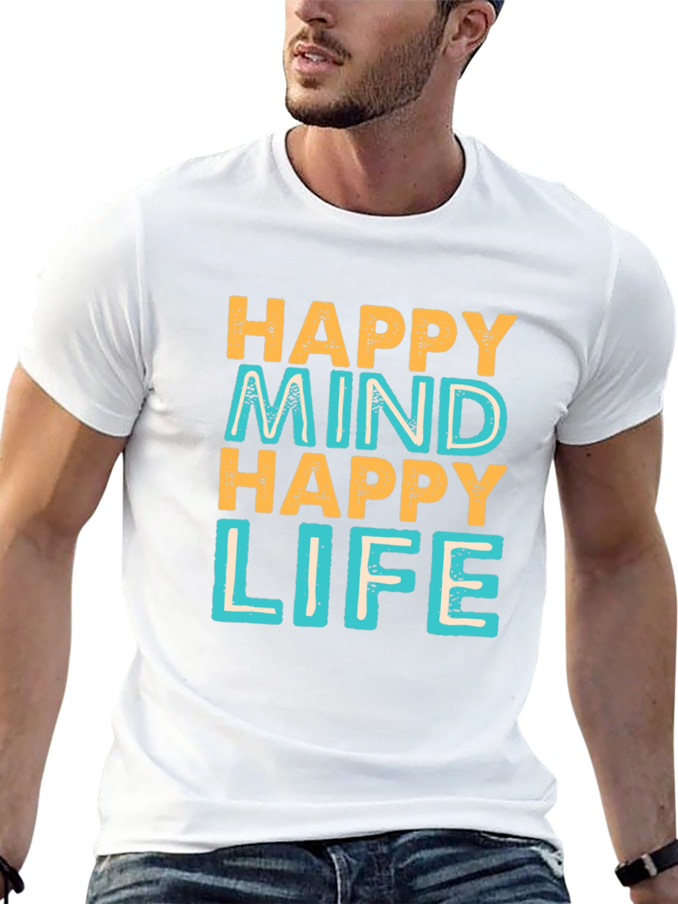 Happy Mind Happy Life Graphic Tee