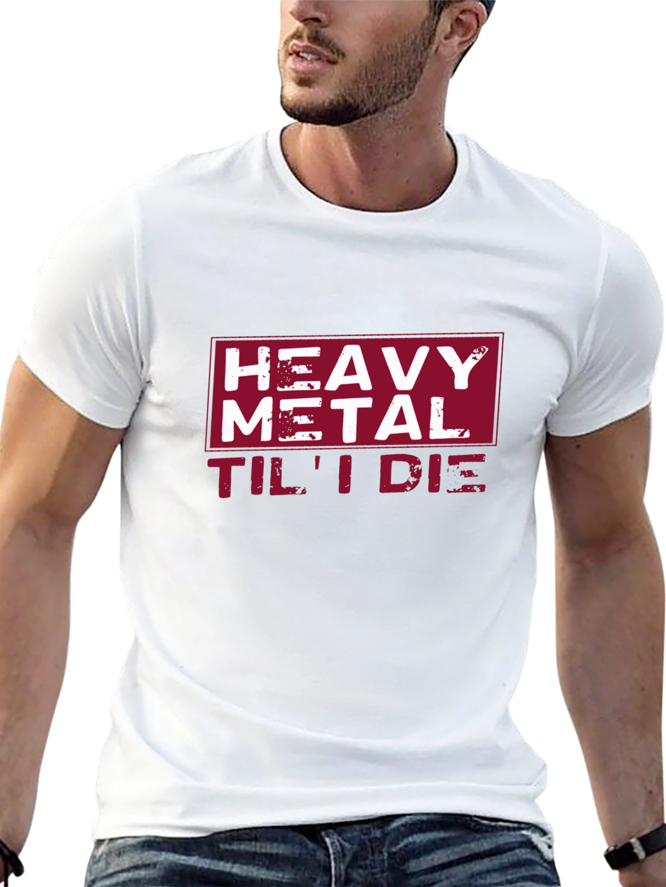 Heavy Metal Til I Die Black Graphic Tee