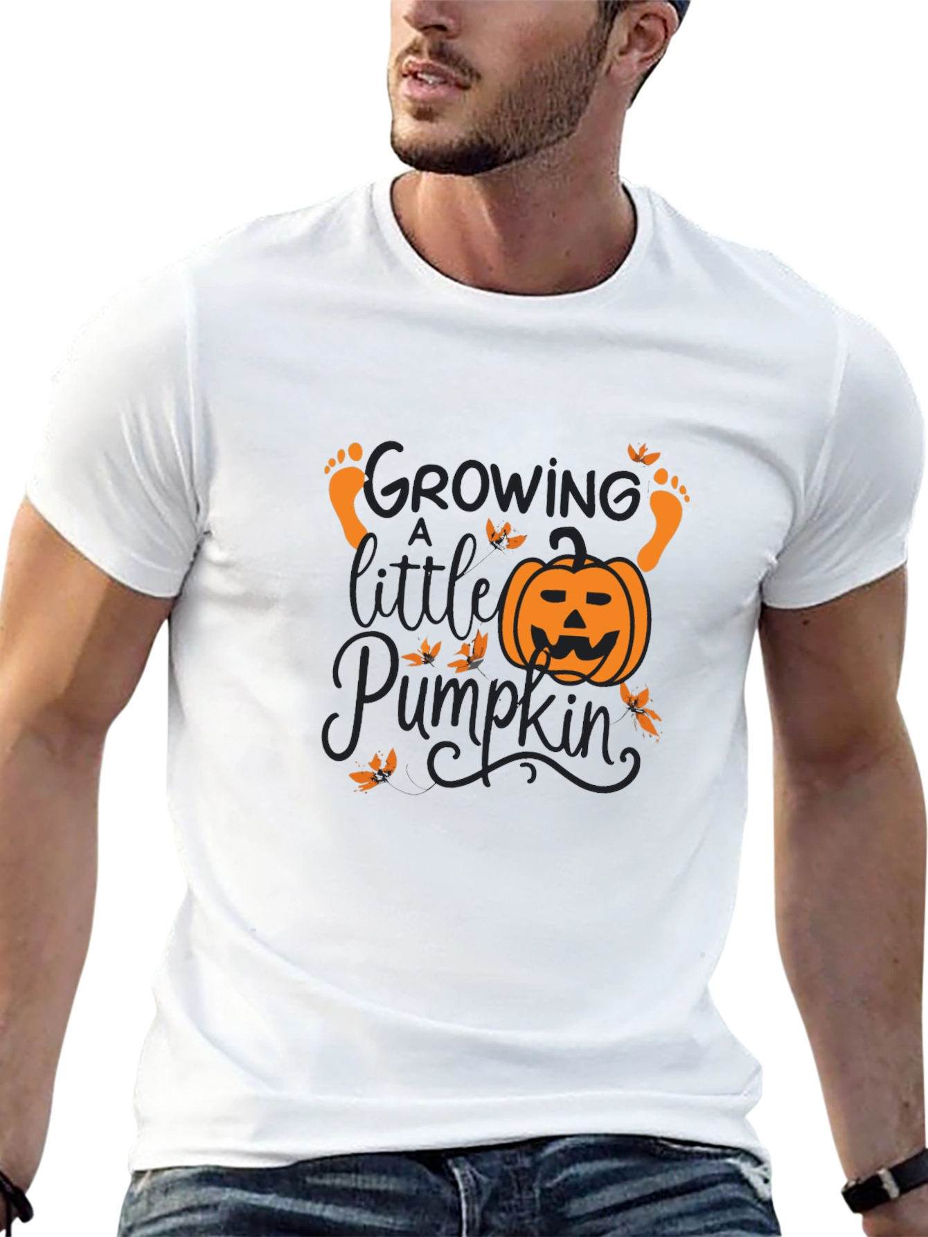 Growing a Little Pumpkin T-Shirt - Black