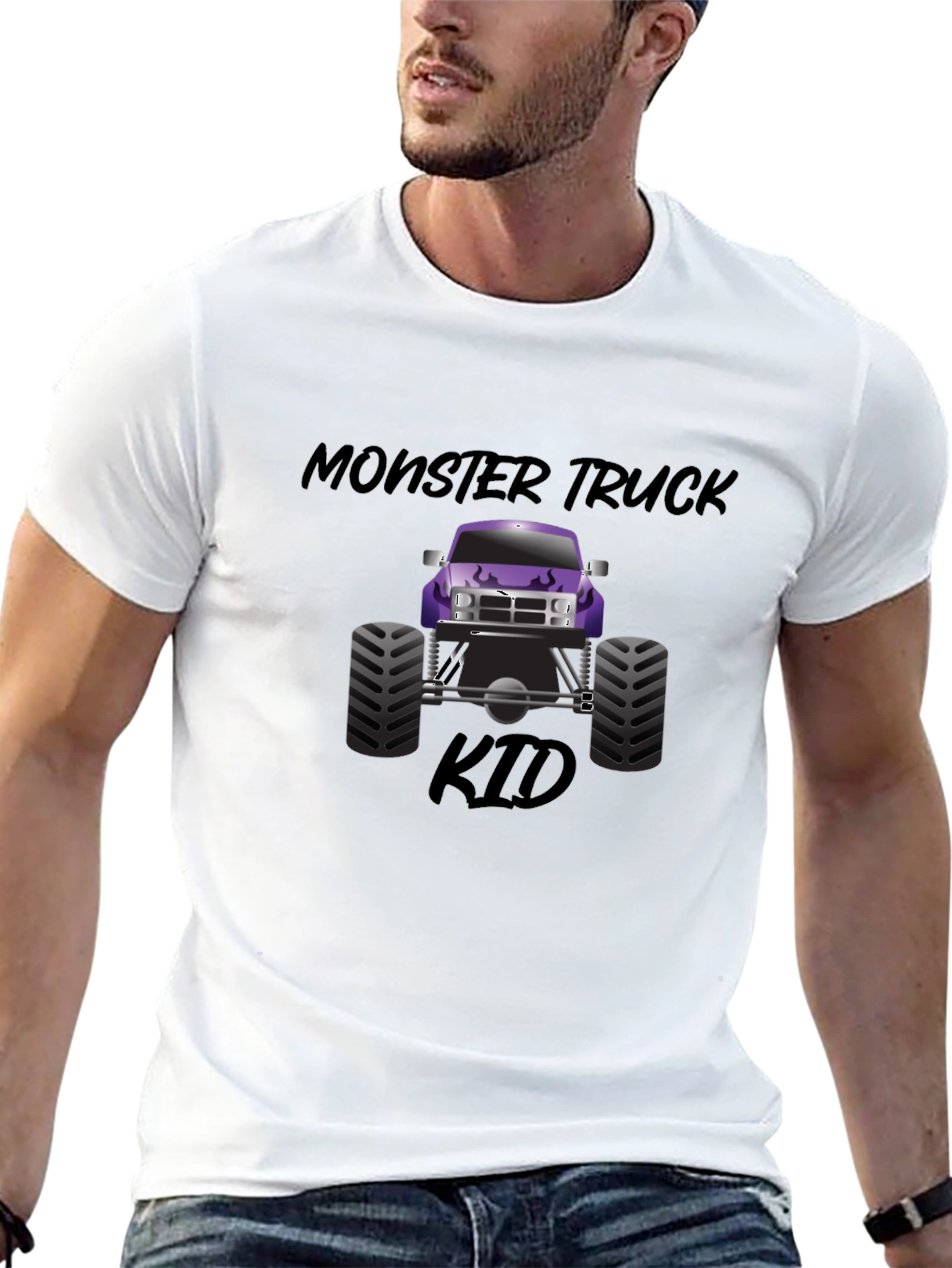 Monster Truck Kid Graphic T-Shirt