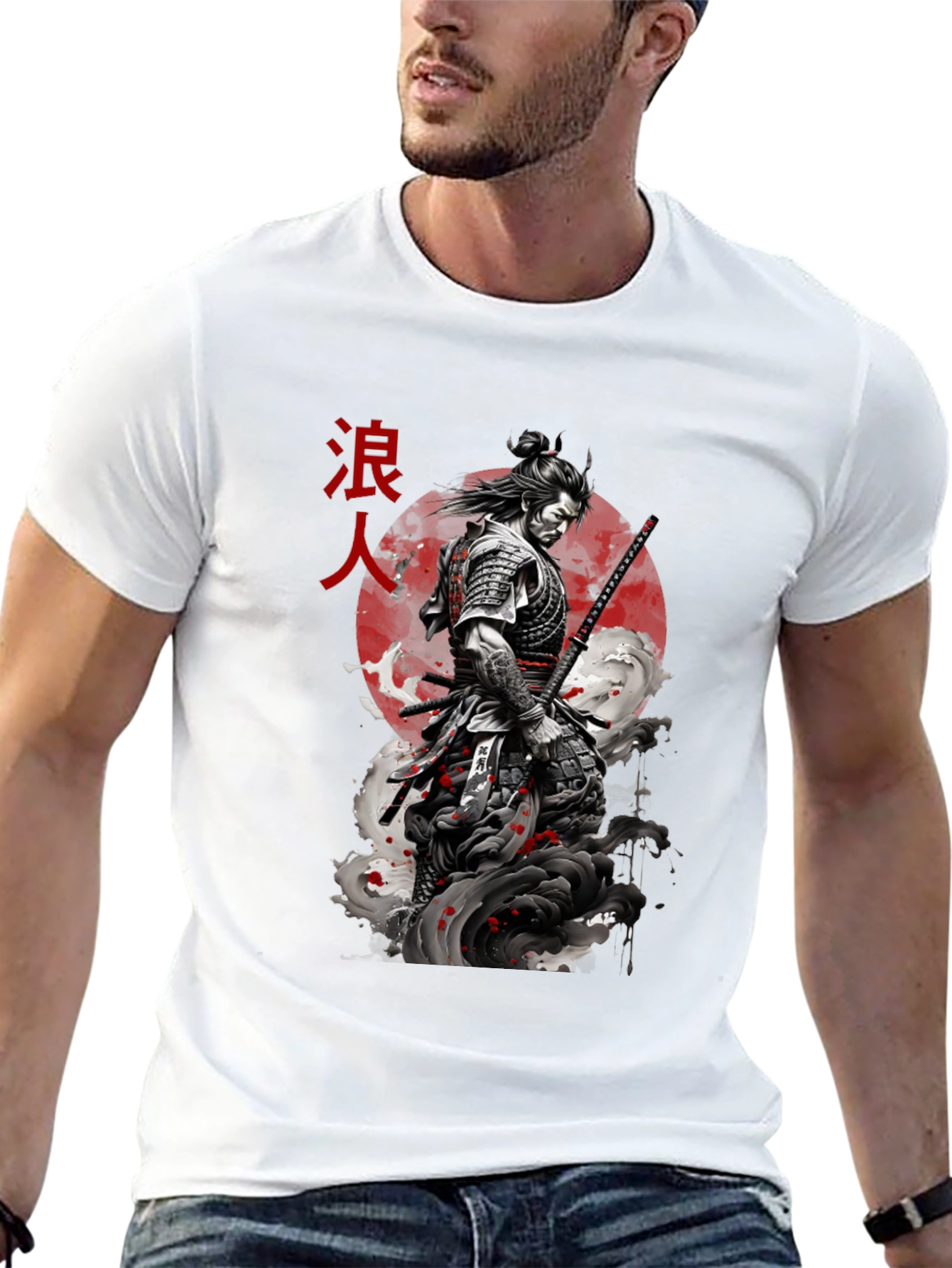 Samurai Graphic Tee - Ronin Warrior Design