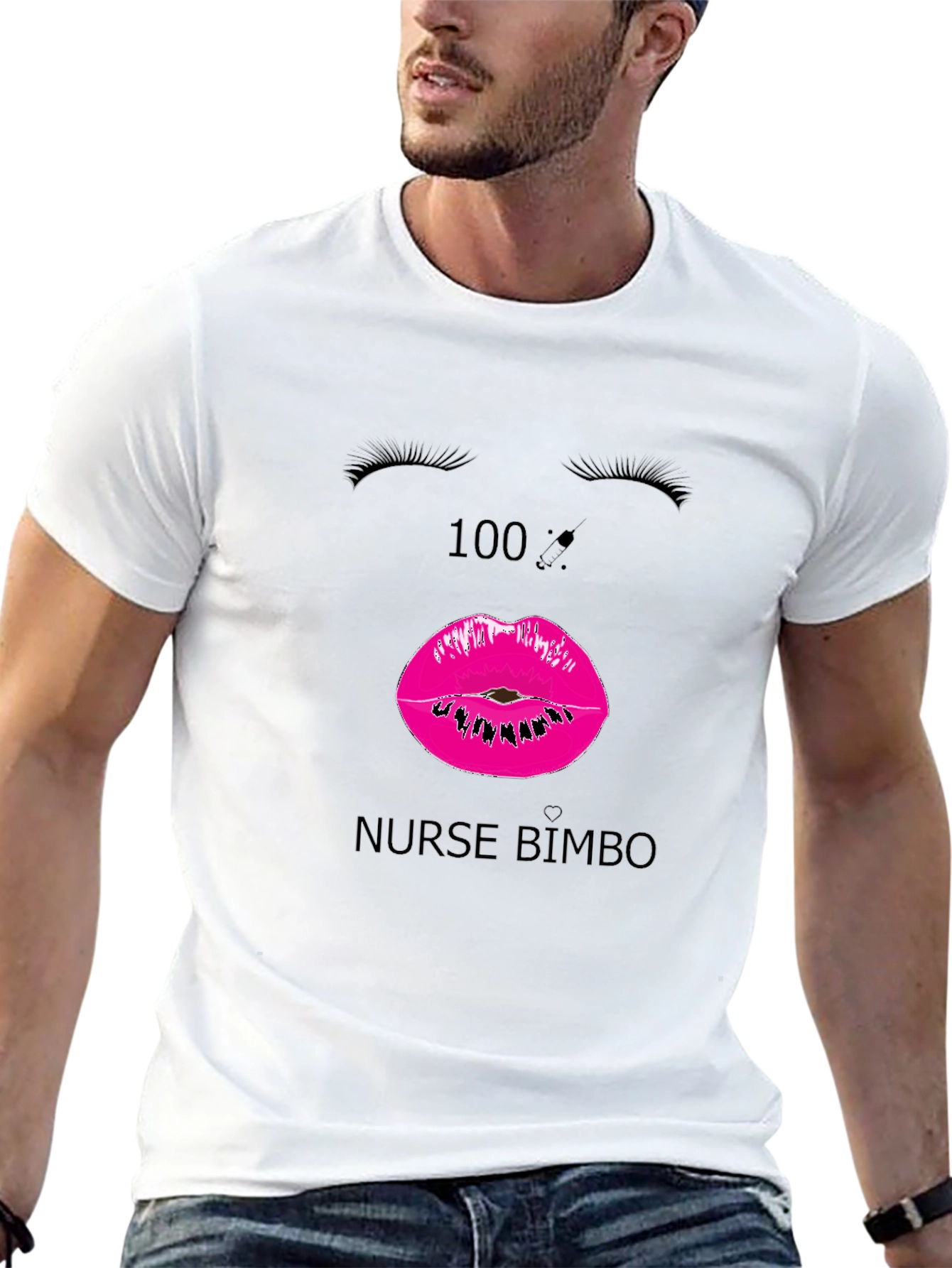Nurse Bimbo T-Shirt - Novelty Graphic Tee