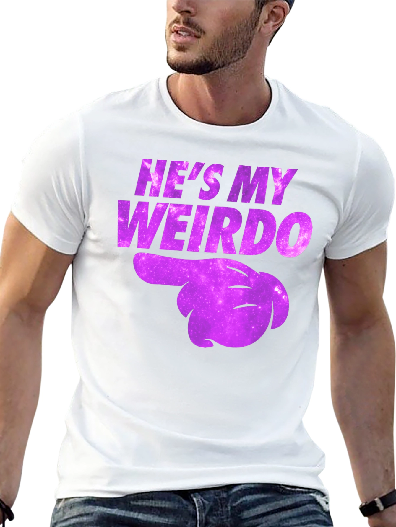 Hes My Weirdo Graphic Tee - Fun Couples T-Shirt