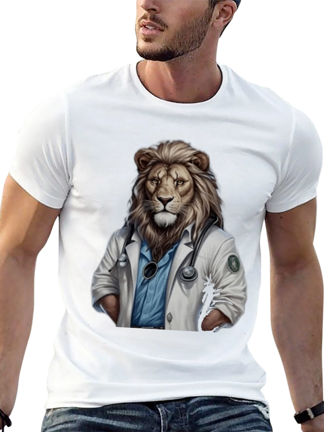 Lion Doctor Graphic T-Shirt
