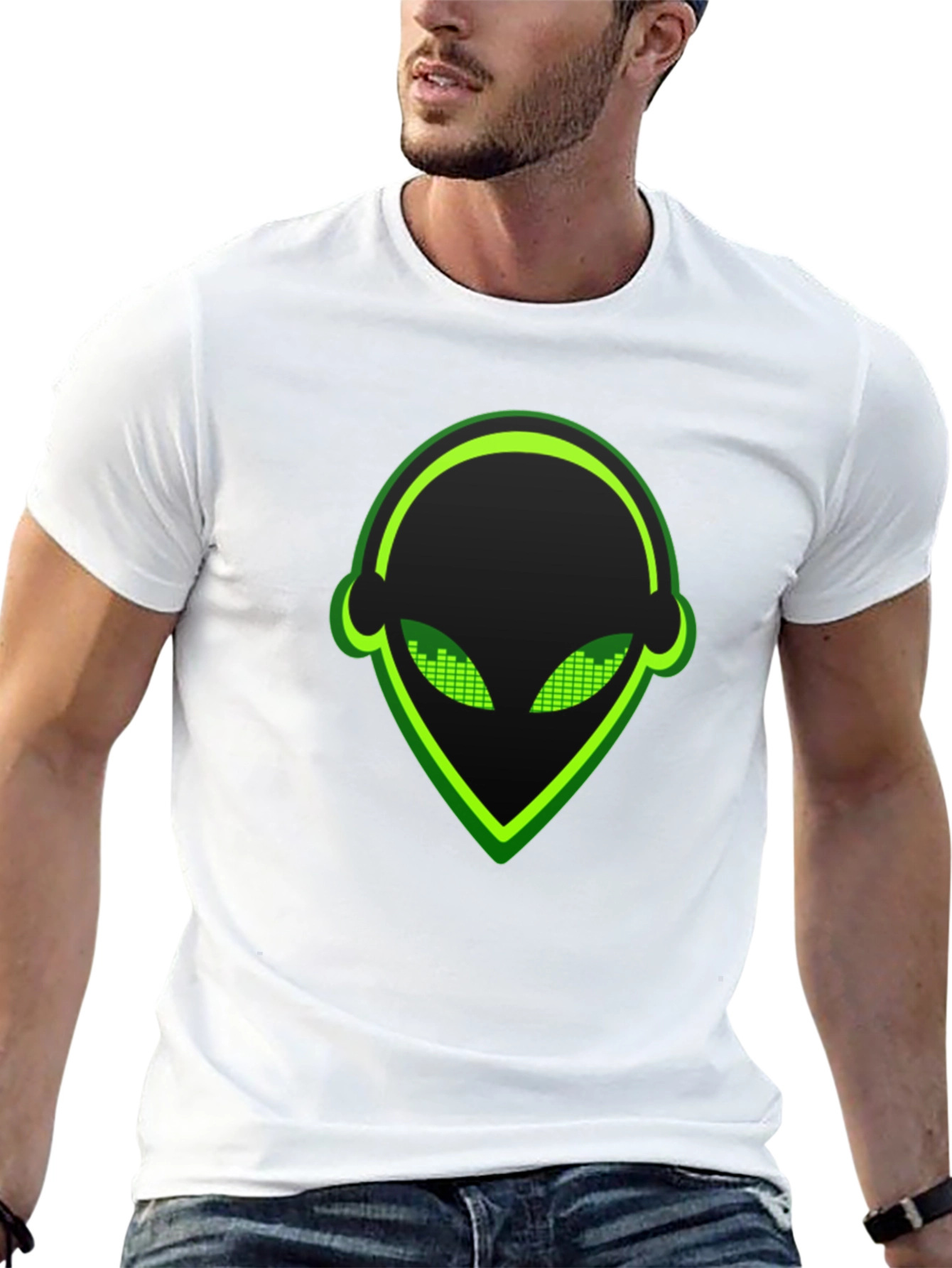 Alien DJ Headphone T-Shirt