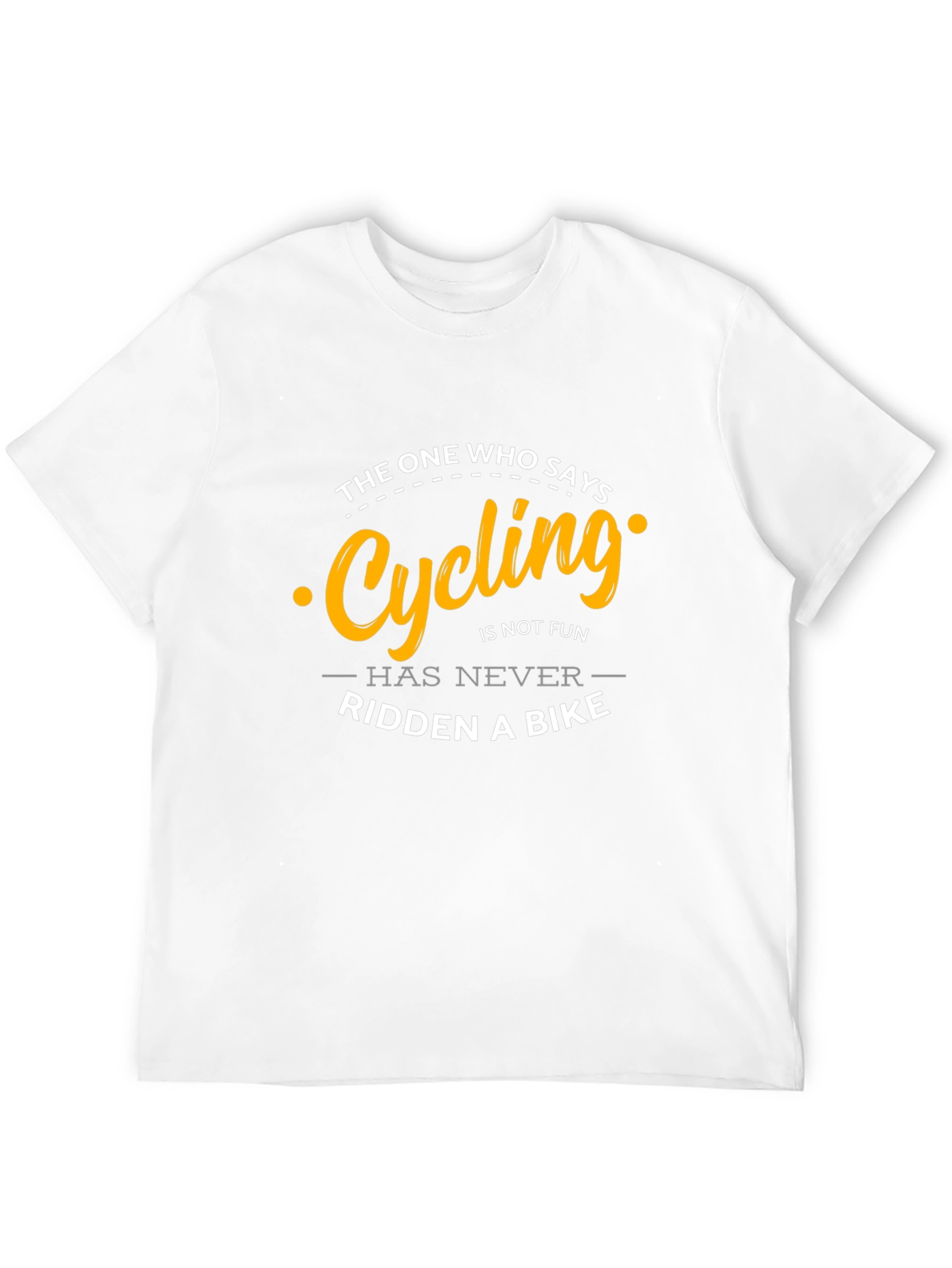 Cycling is Fun Graphic Tee - Black T-Shirt