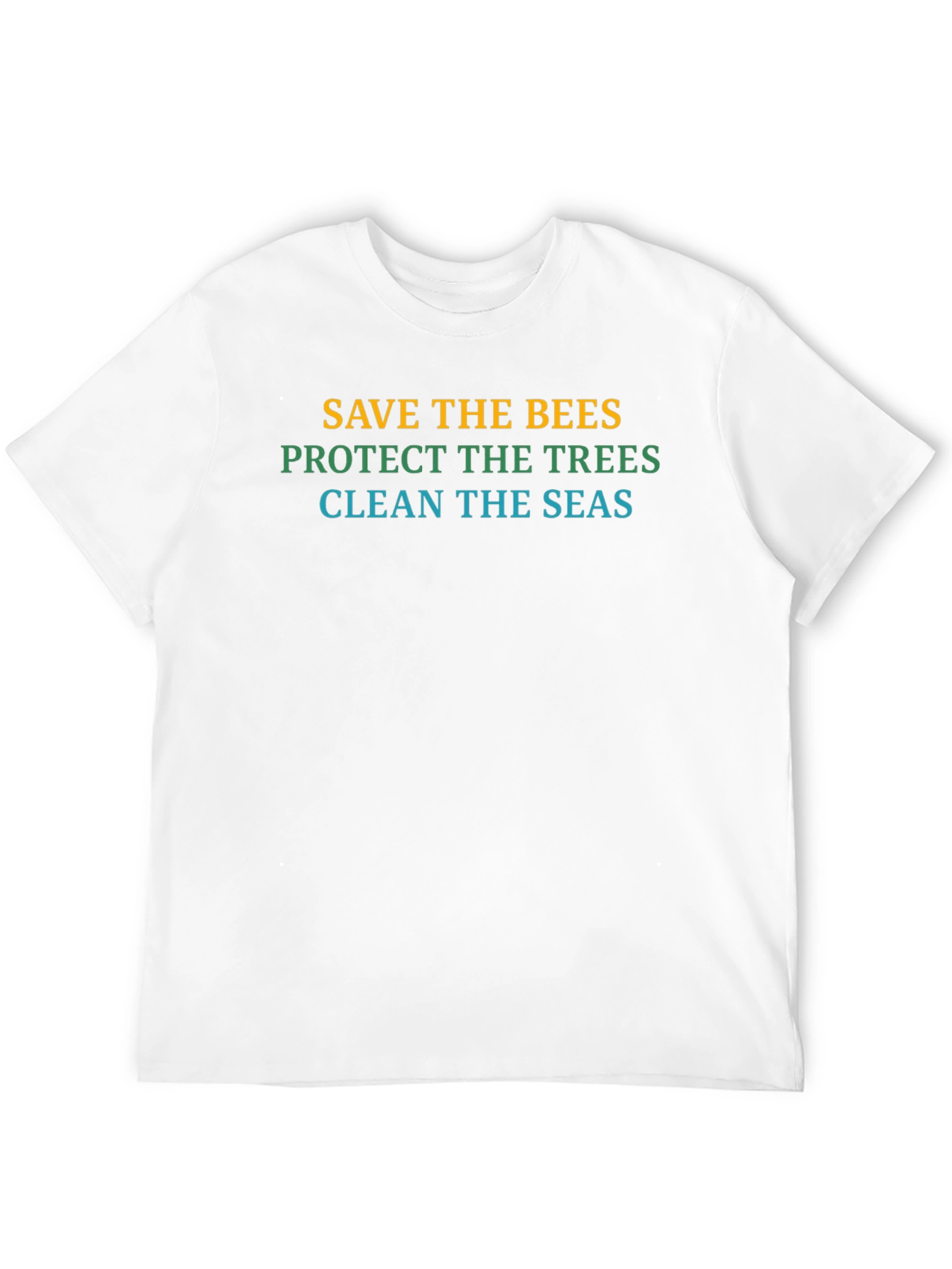 Eco-Friendly T-Shirt: Save Bees Trees Seas