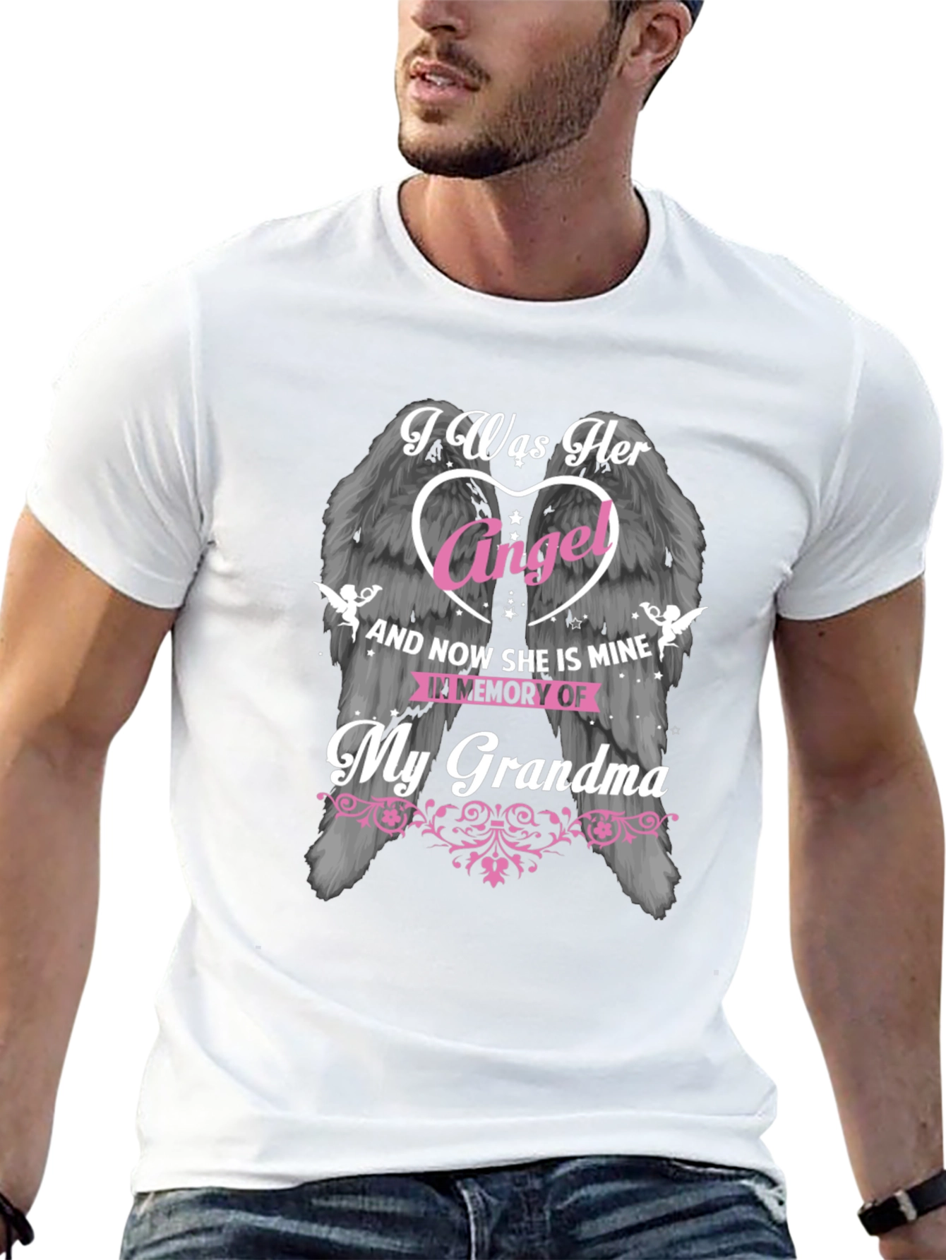 In Memory of My Grandma Angel Wings T-Shirt