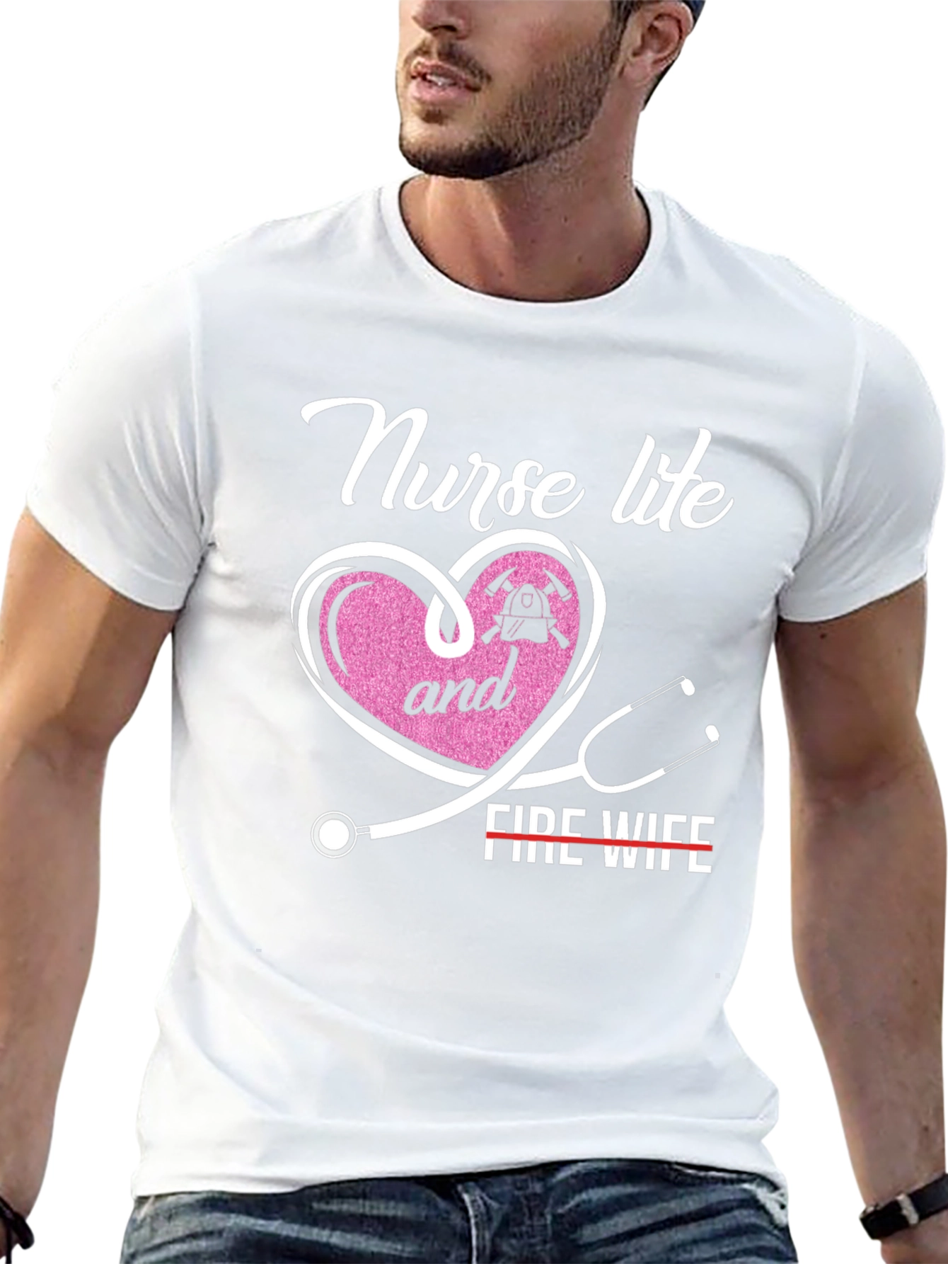 Nurse Life & Fire Wife T-Shirt