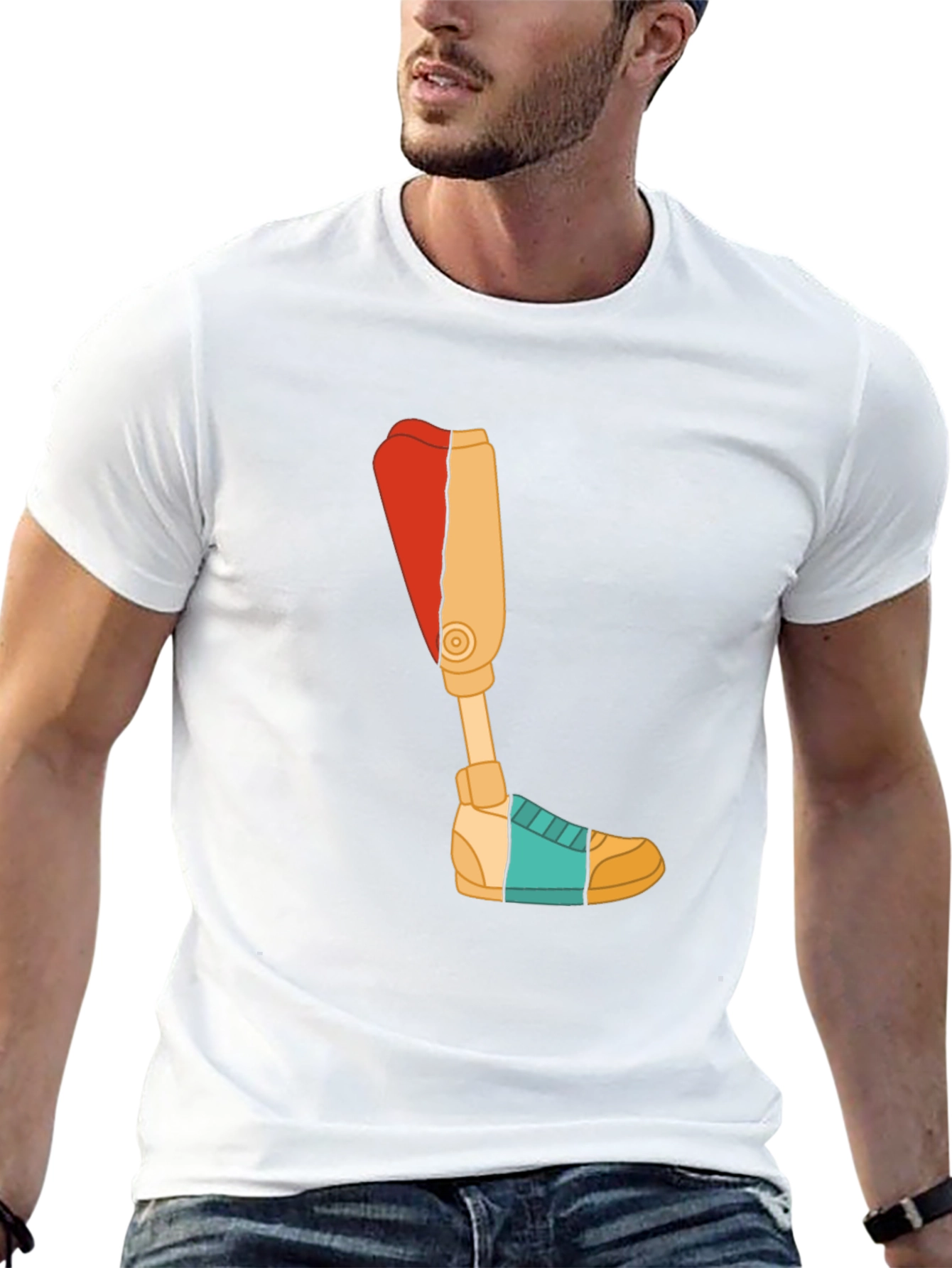 Prosthetic Leg Graphic T-Shirt