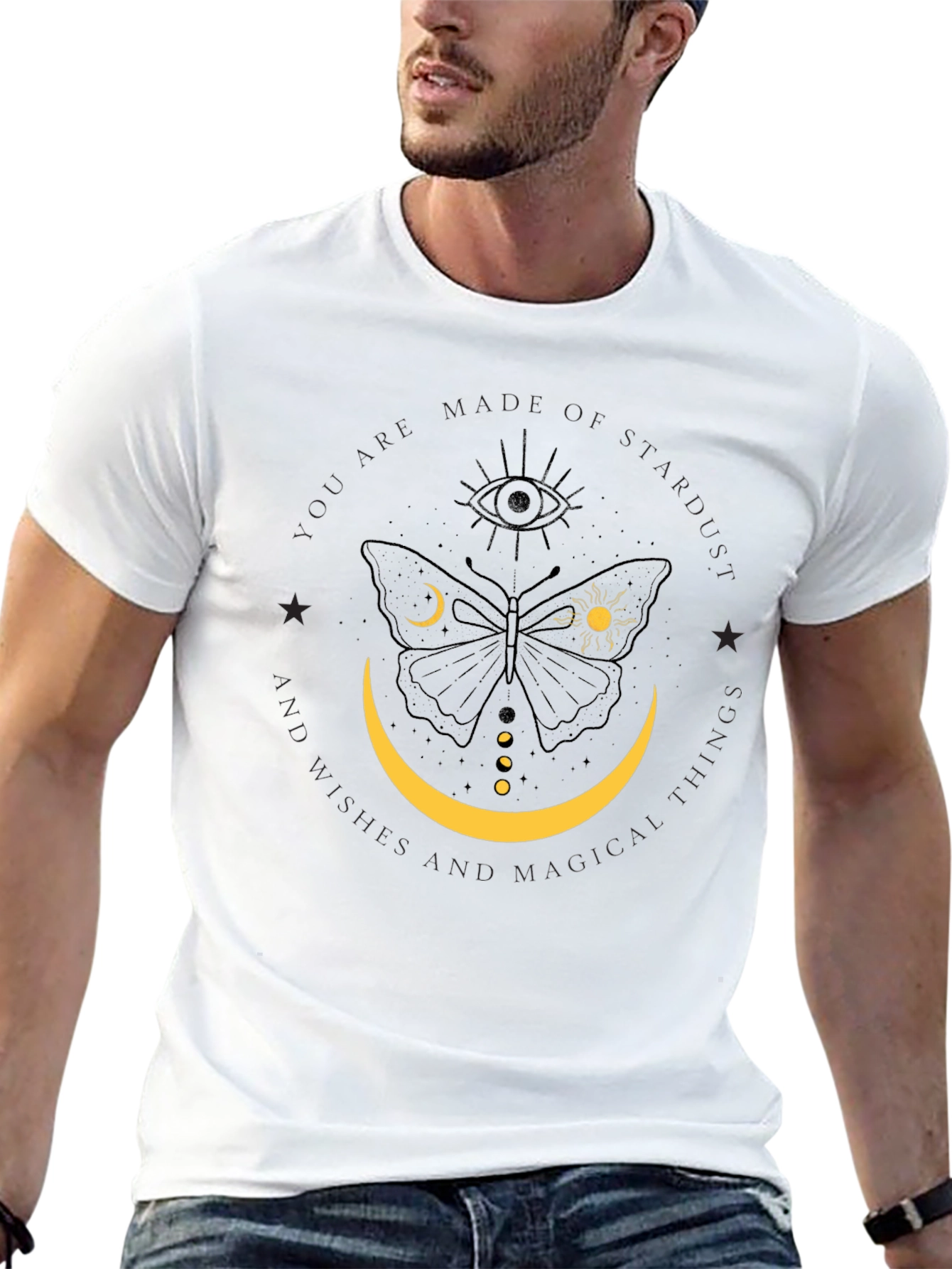 Mystic Moon Butterfly Graphic Tee
