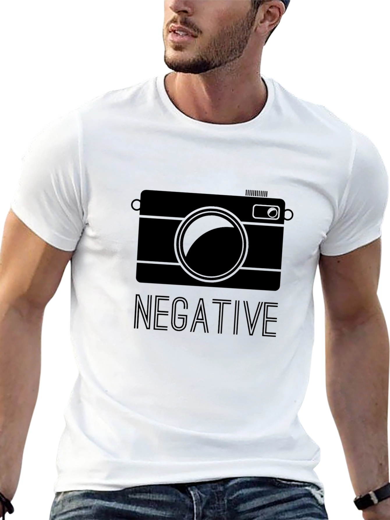 Negative Camera Graphic T-Shirt