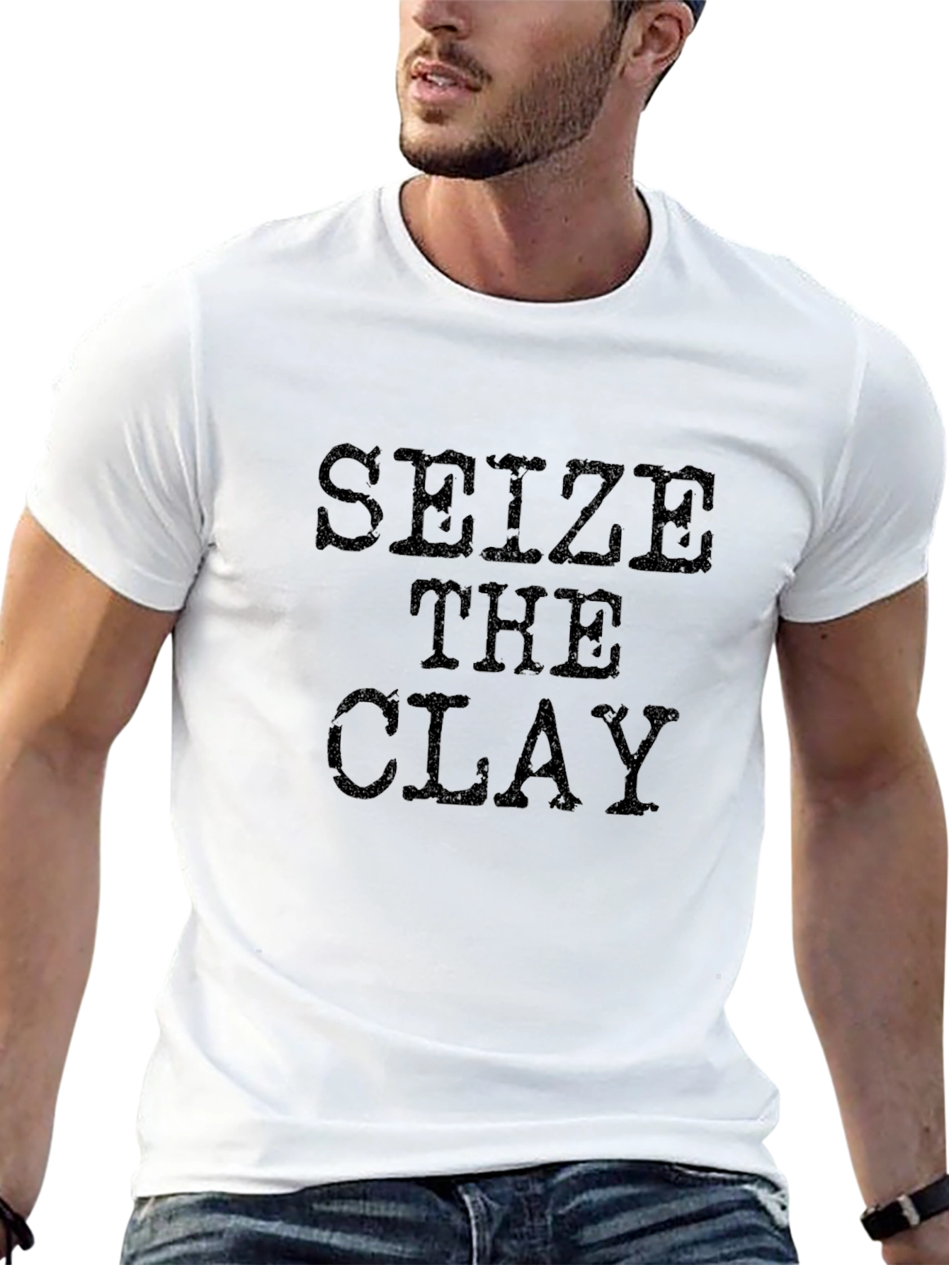 Seize The Clay Graphic Print Tee
