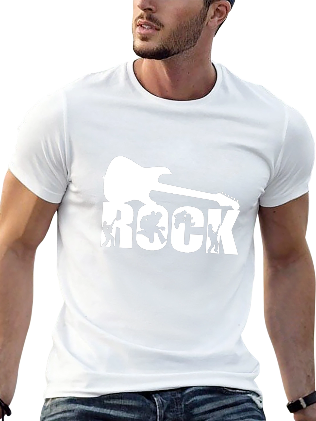Rock Music Graphic T-Shirt - Black