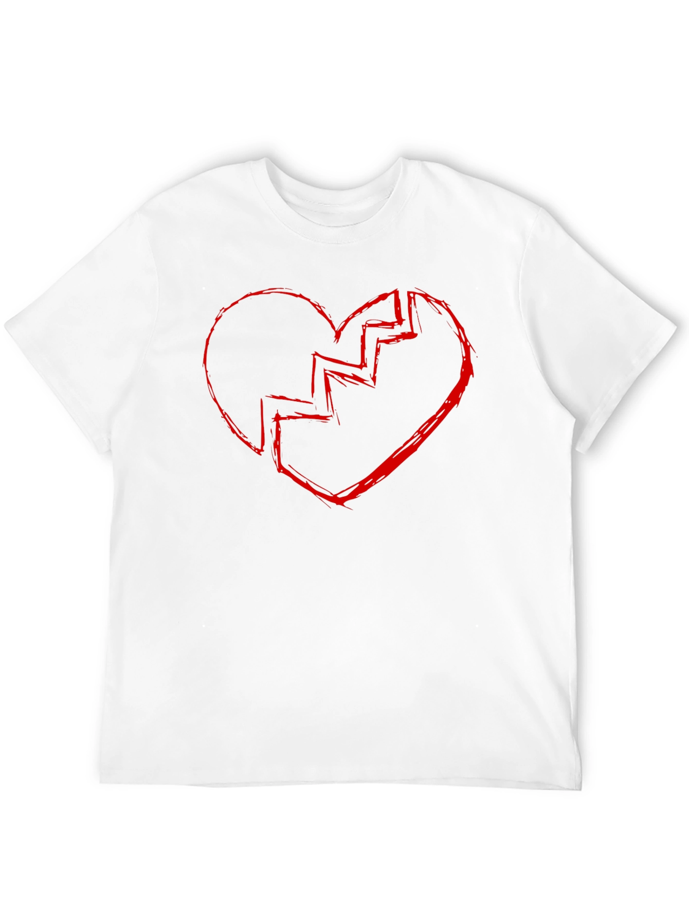 Broken Heart Graphic Tee - Black