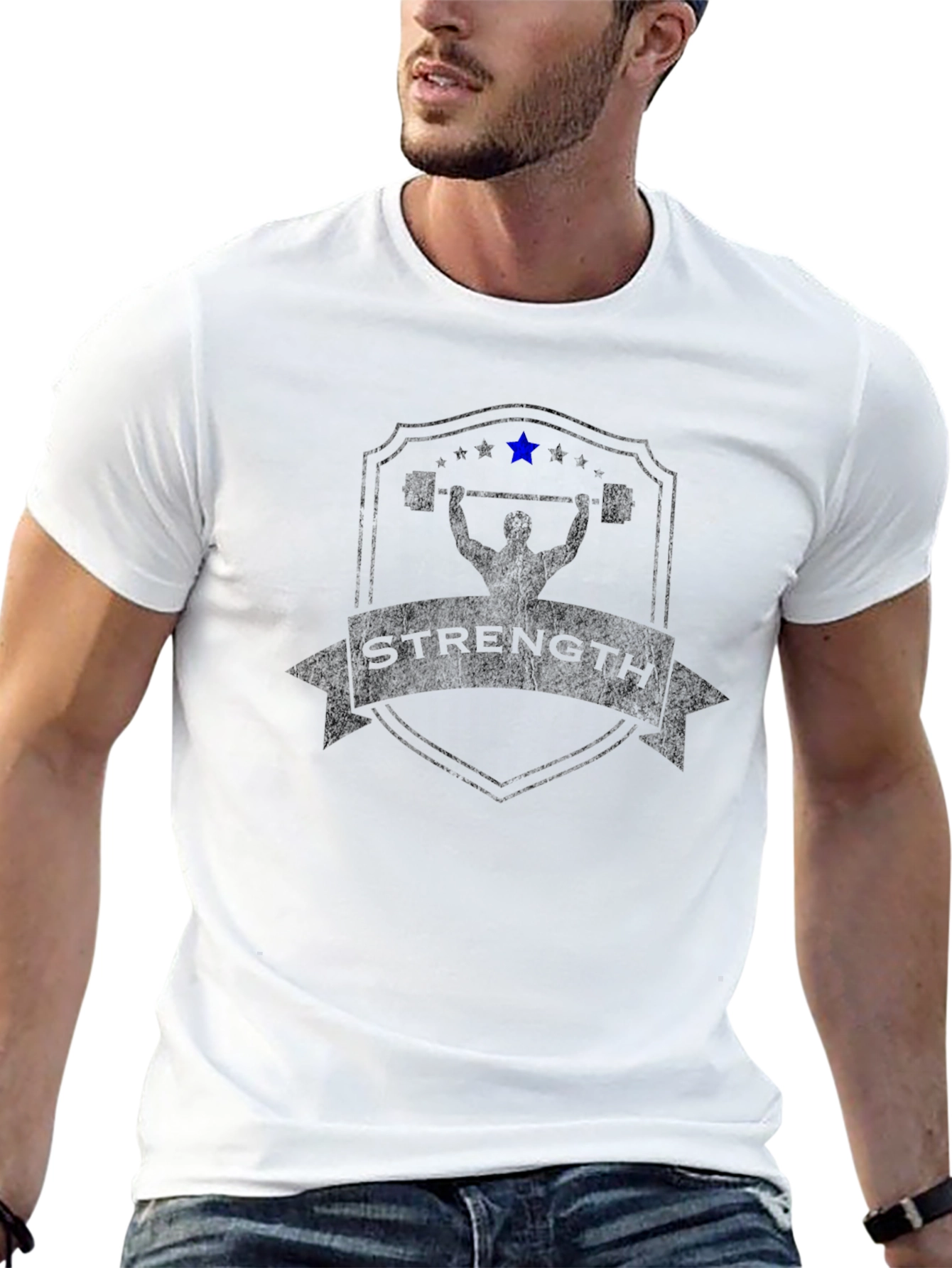 Strength Emblem Black T-Shirt