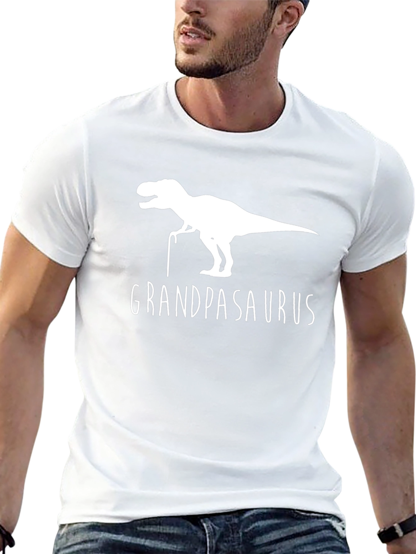 Grandpasaurus T-Shirt - Funny Dinosaur Grandpa Tee