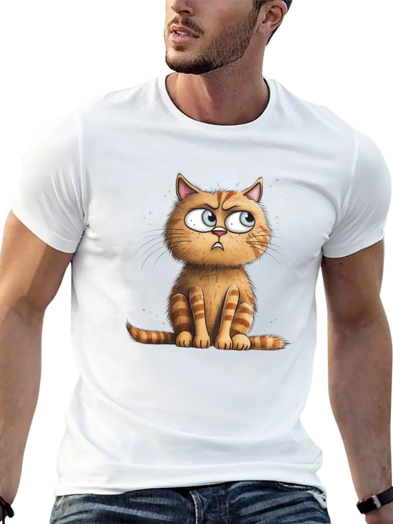 Grumpy Cat Graphic Tee - Black Unisex T-Shirt