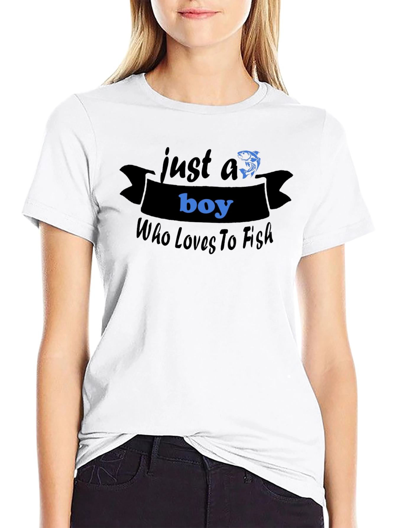 Boy Who Loves to Fish T-Shirt