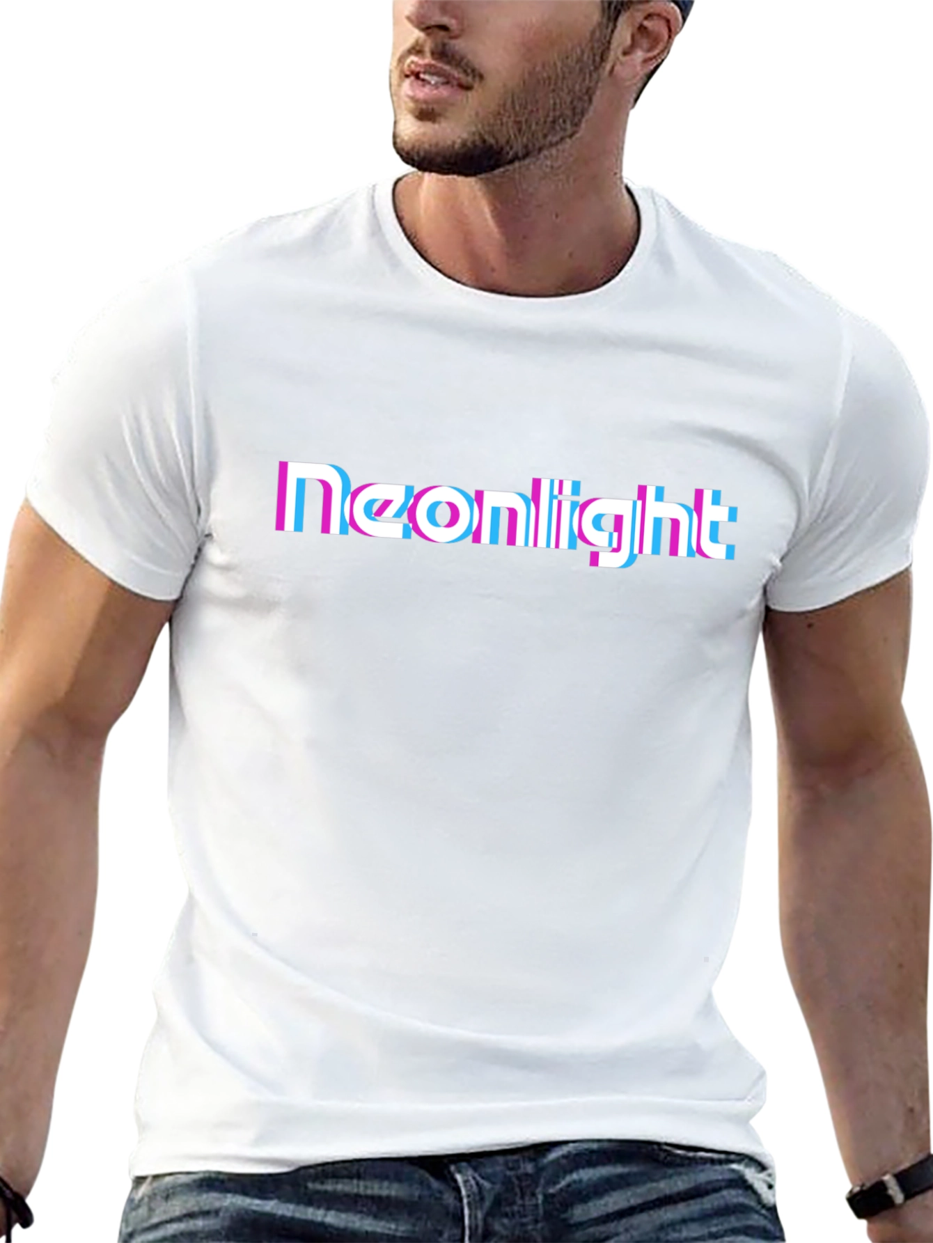 Neonlight Glitch T-Shirt - Retro Style
