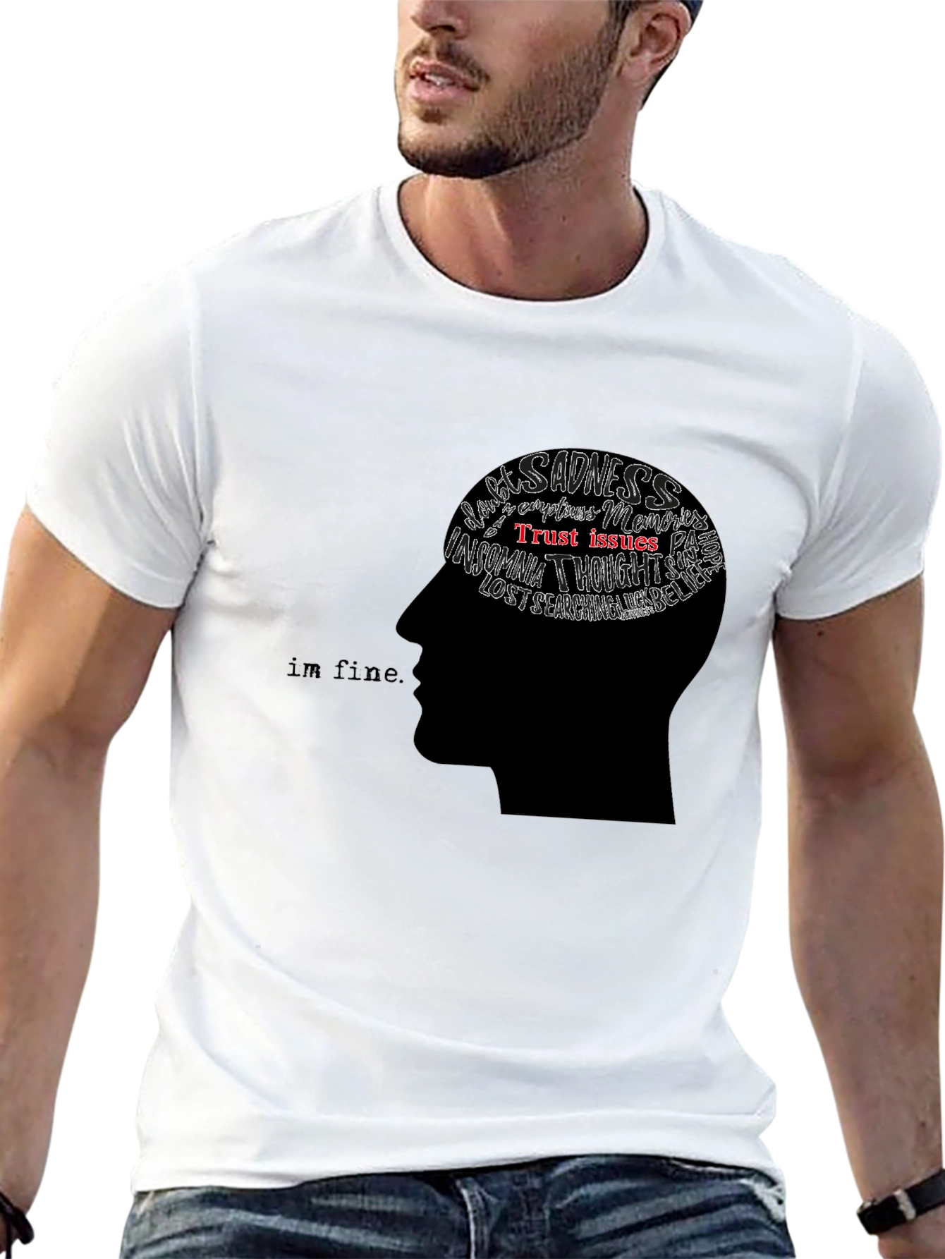 Mindset Graphic Tee - Im Fine T-Shirt
