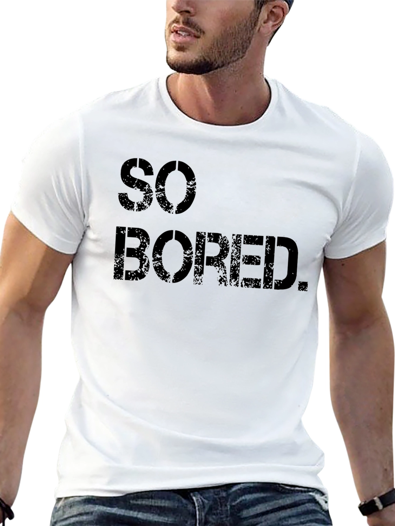 So Bored Mens Graphic Tee - Black