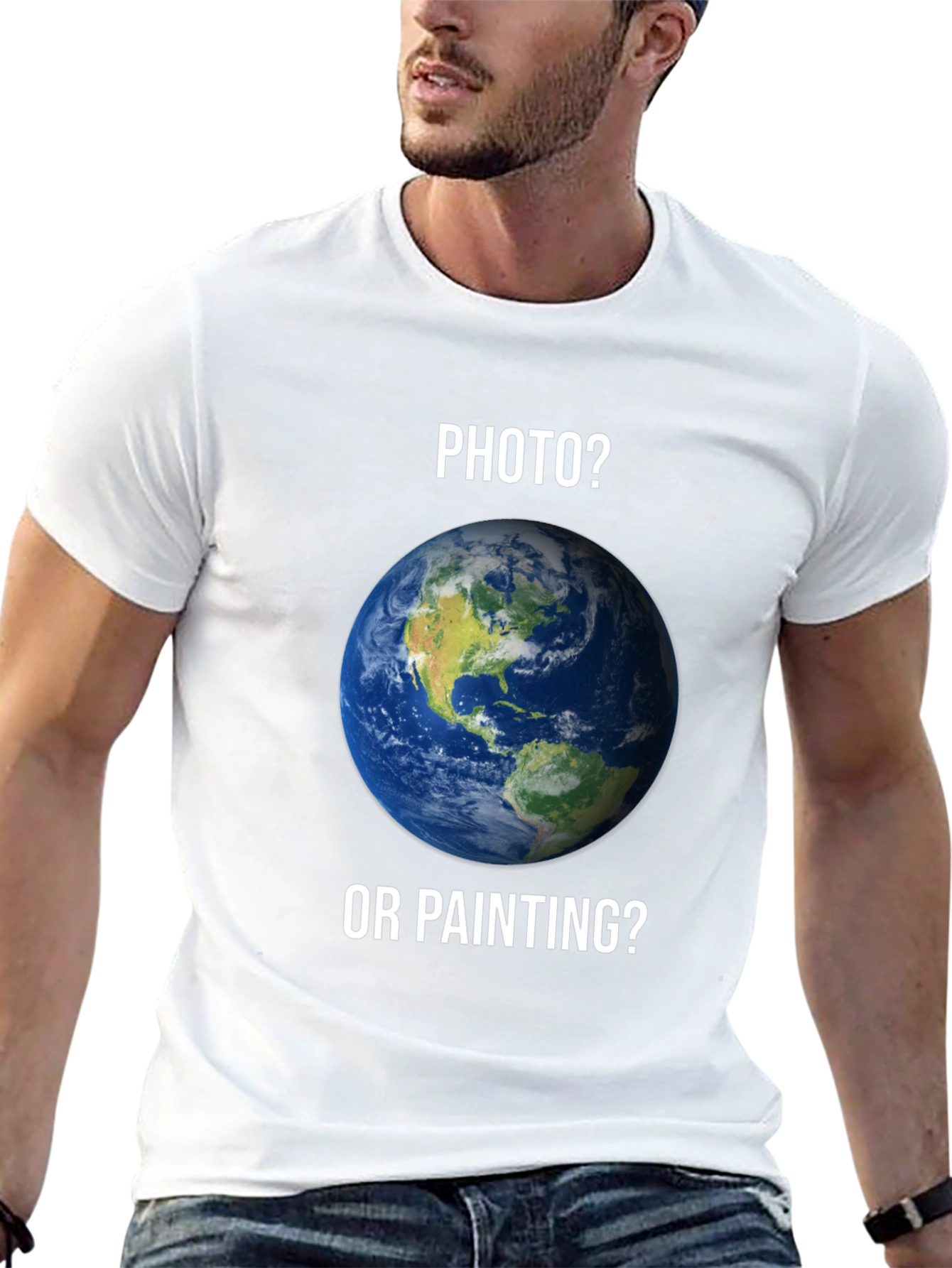 Photo or Painting Earth Graphic T-Shirt