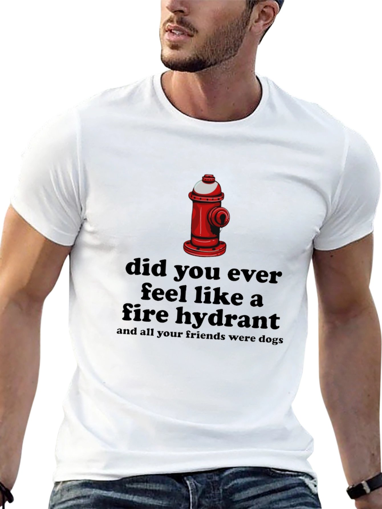 Humorous Fire Hydrant T-Shirt: Dog Days Humor