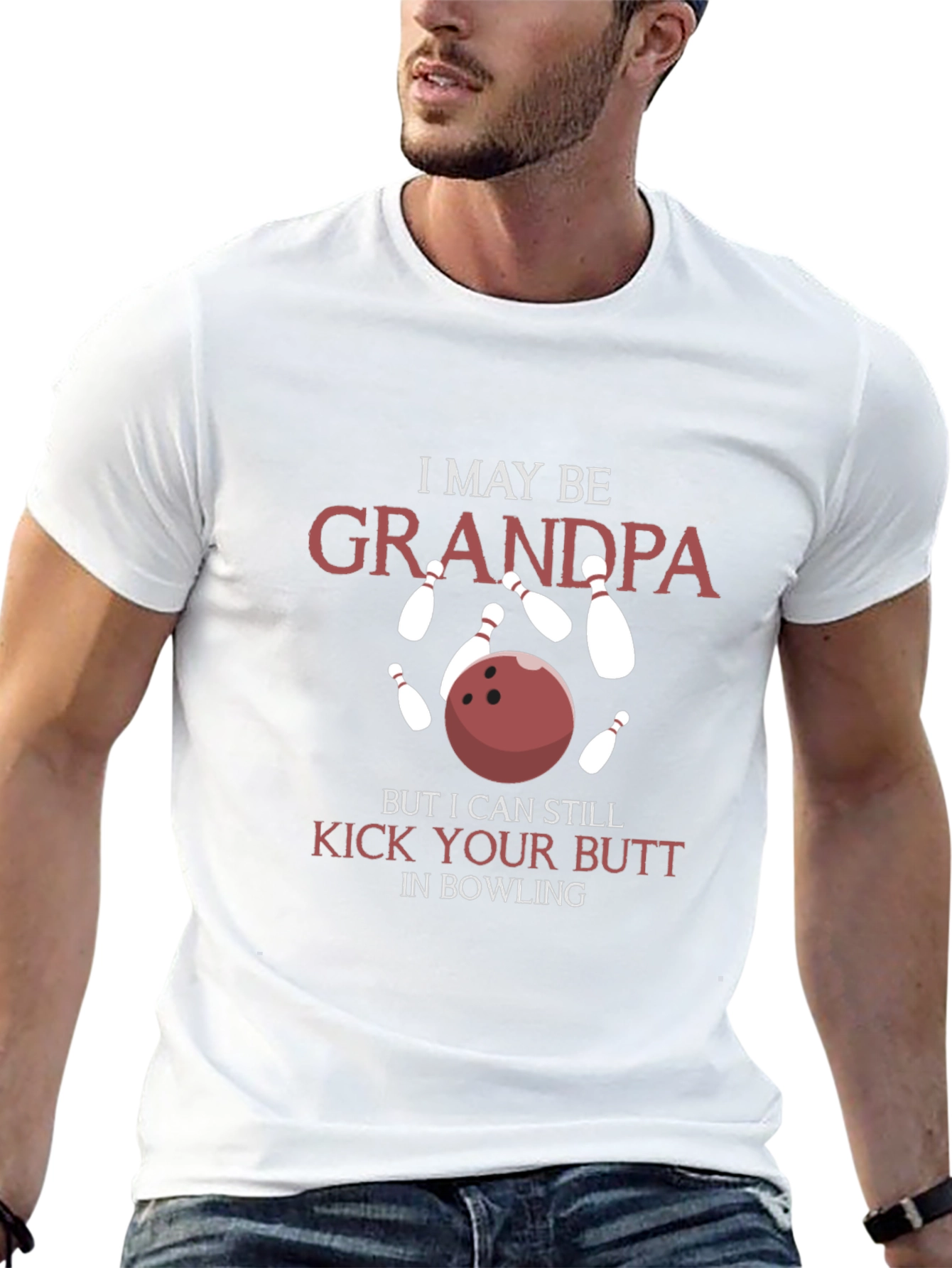 Grandpa Bowling T-Shirt - Kick Your Butt!