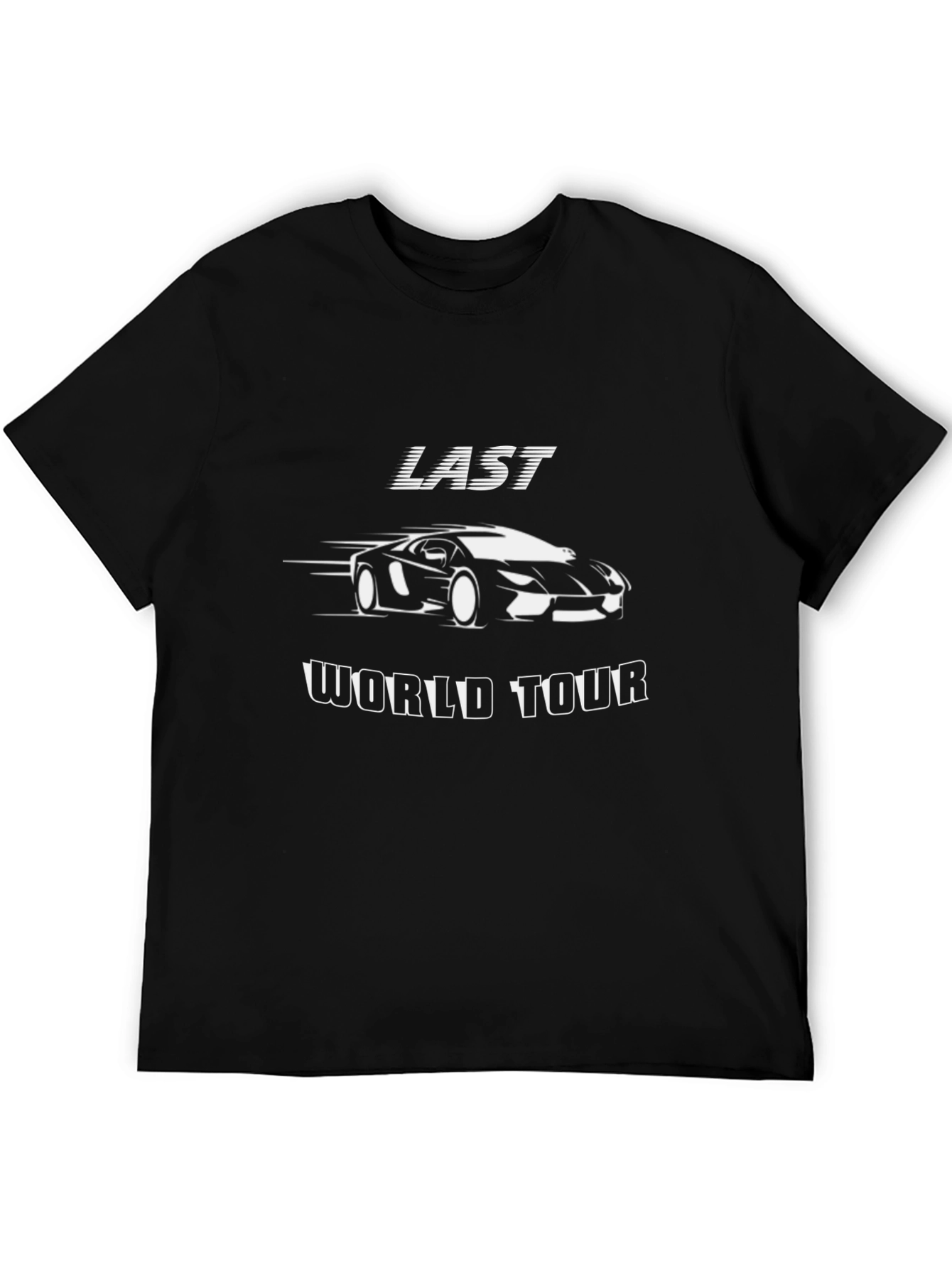 Last World Tour Black Graphic T-Shirt