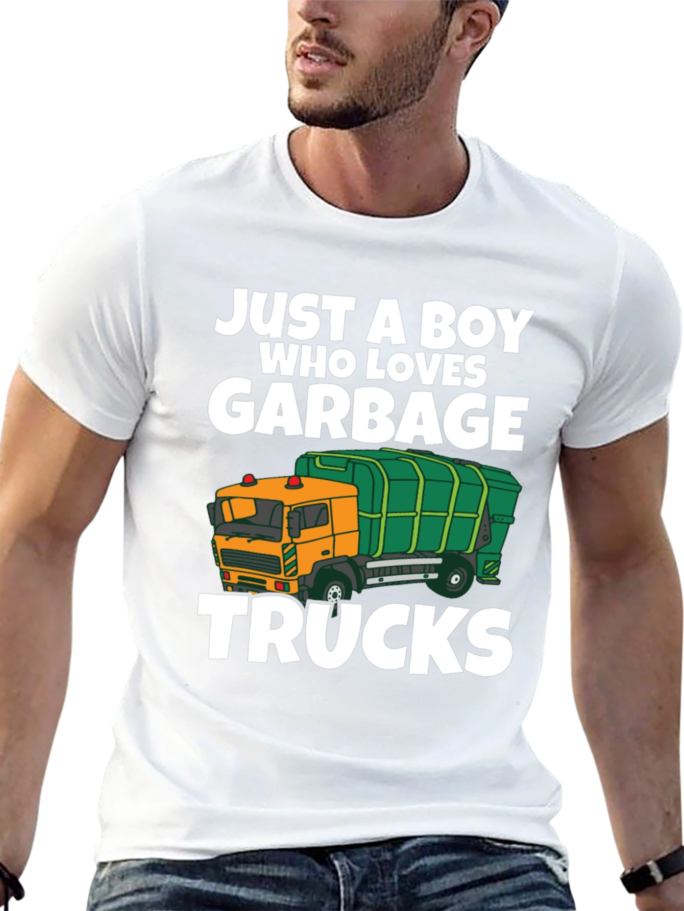 Just a Boy Who Loves Garbage Trucks T-Shirt
