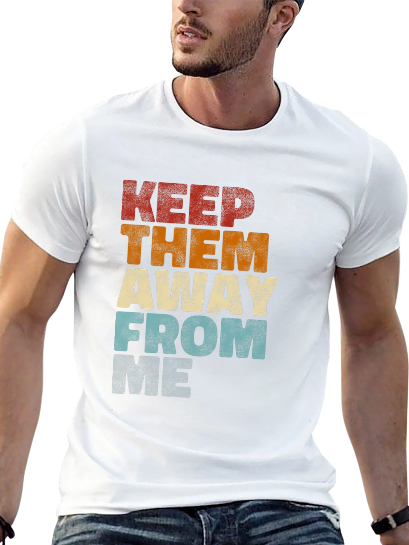 Retro Keep Them Away From Graphic T-Shirt