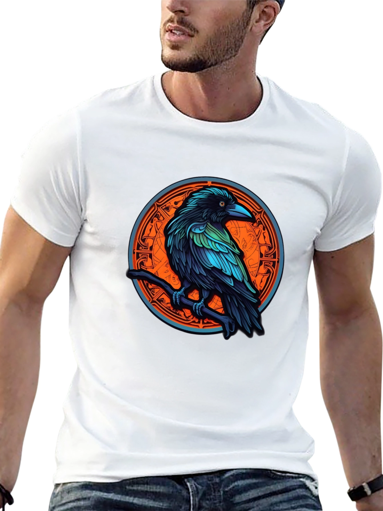 Raven Graphic Tee - Mystic Bird T-Shirt