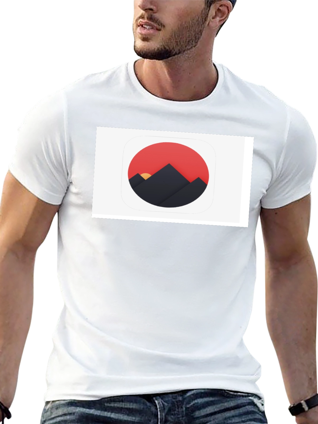 Mountains Graphic Black T-Shirt - Stylish Nature Design