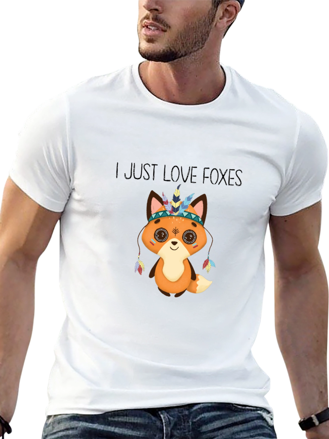 Cute Fox T-Shirt - I Just Love Foxes Design