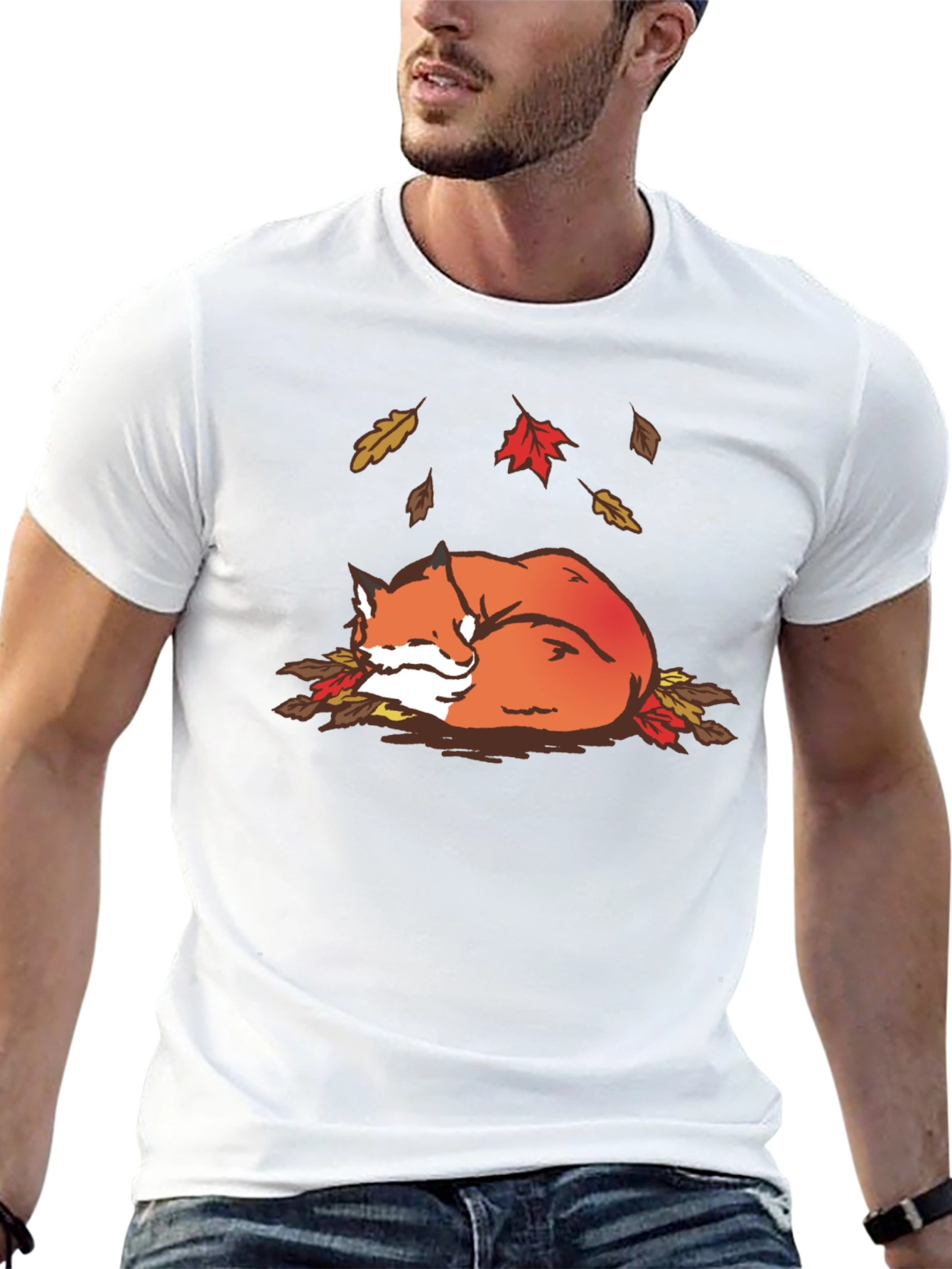 Autumn Fox Graphic Tee - Cozy Fall Vibes