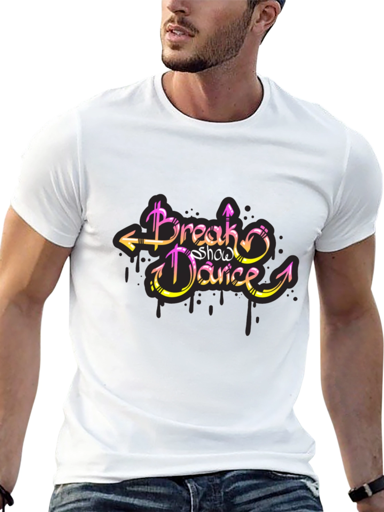 Break Show Dance Graphic Tee - Stylish Cotton T-Shirt