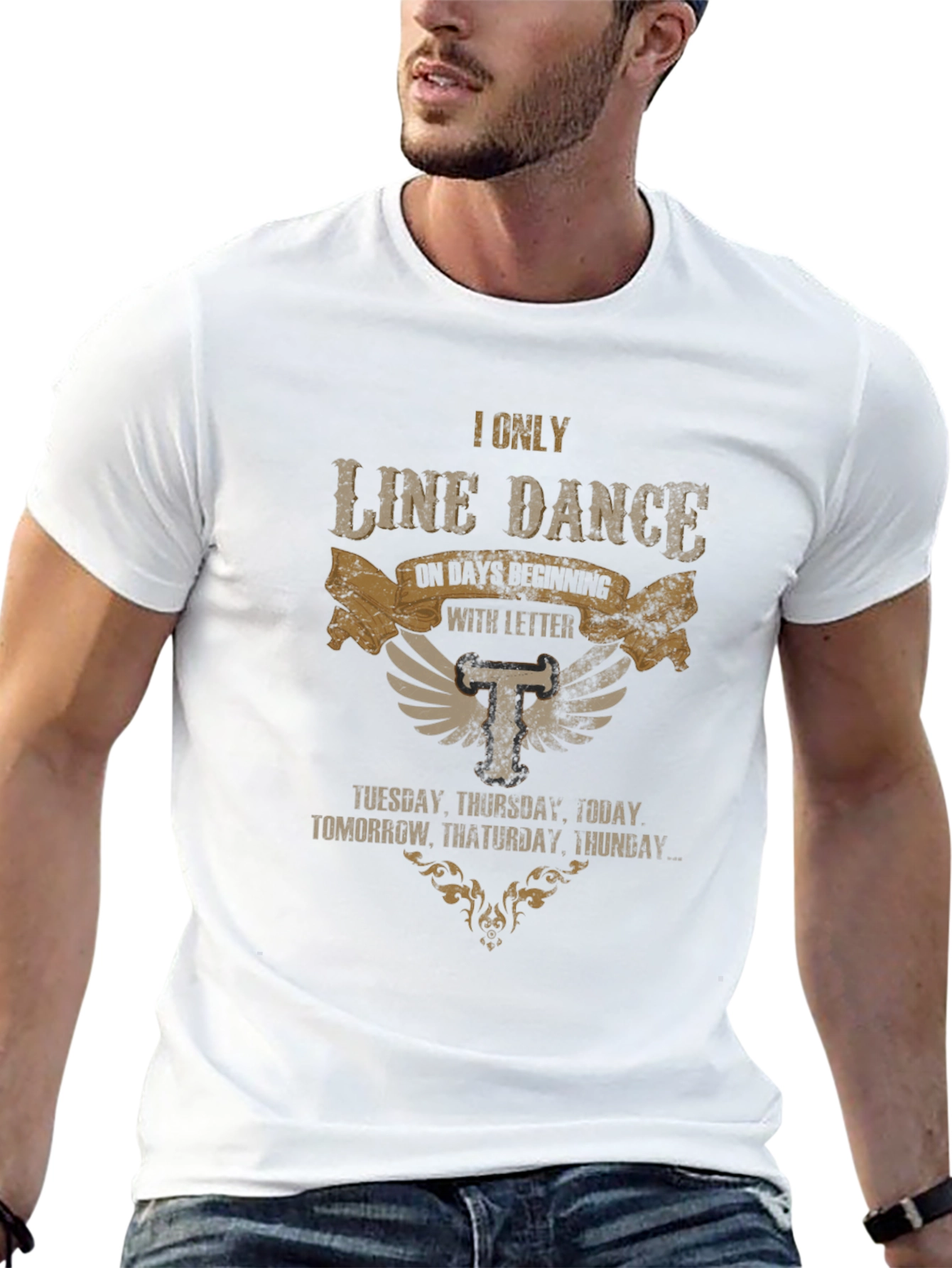 Line Dance T-Shirt - Days Starting with T