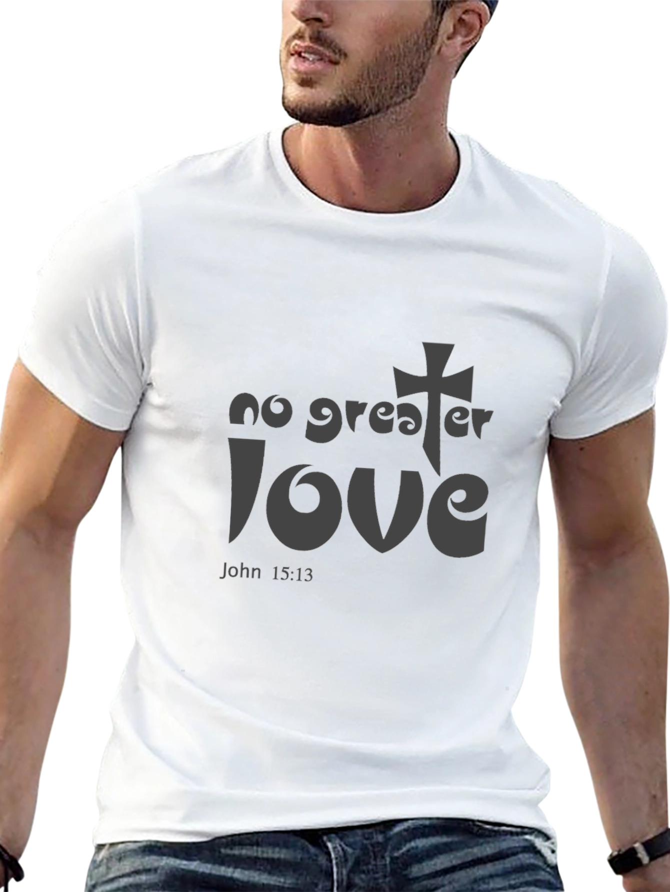 Faithful Tee: No Greater Love Graphic T-Shirt
