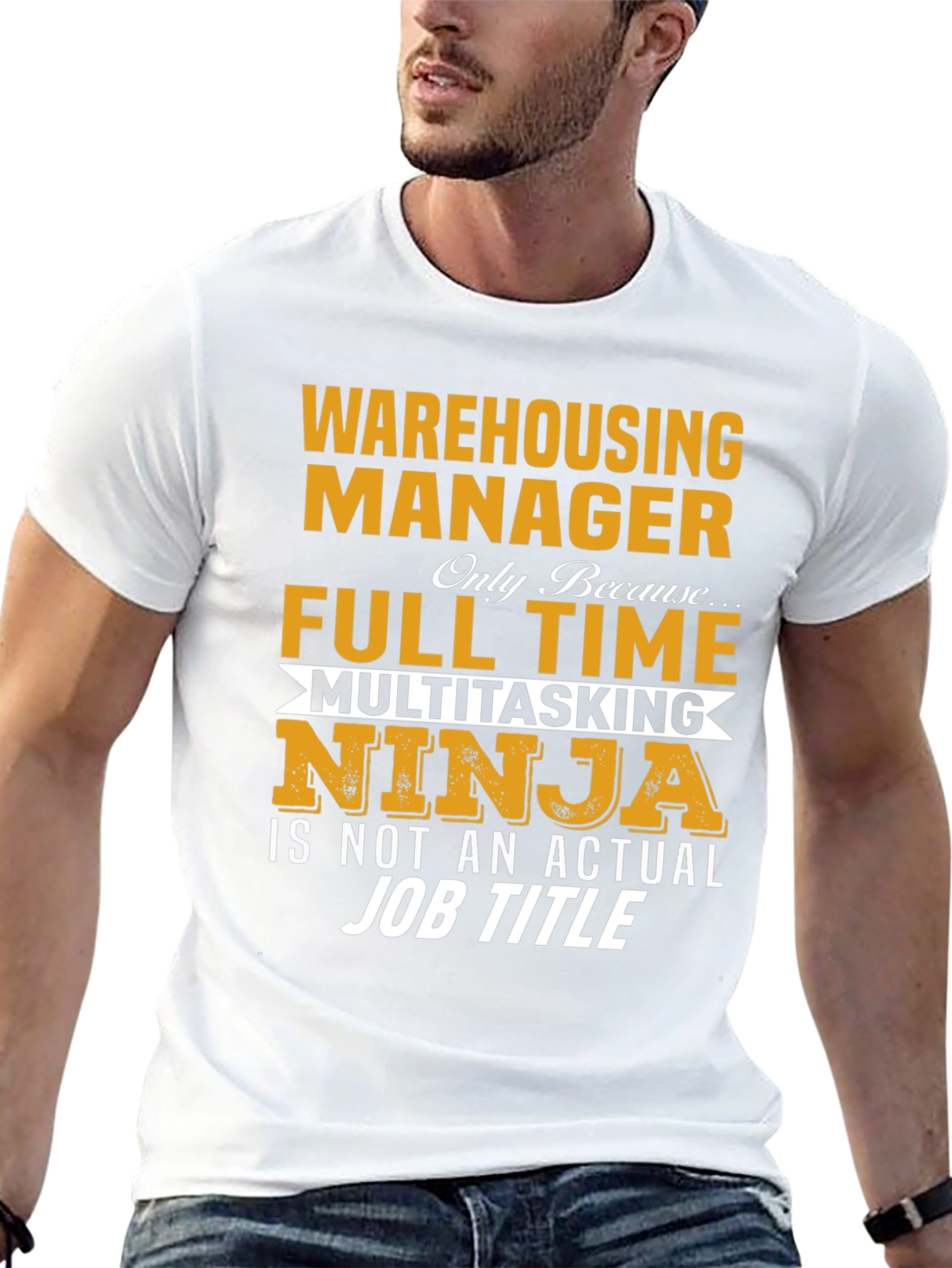 Warehousing Manager Full Time Ninja T-Shirt