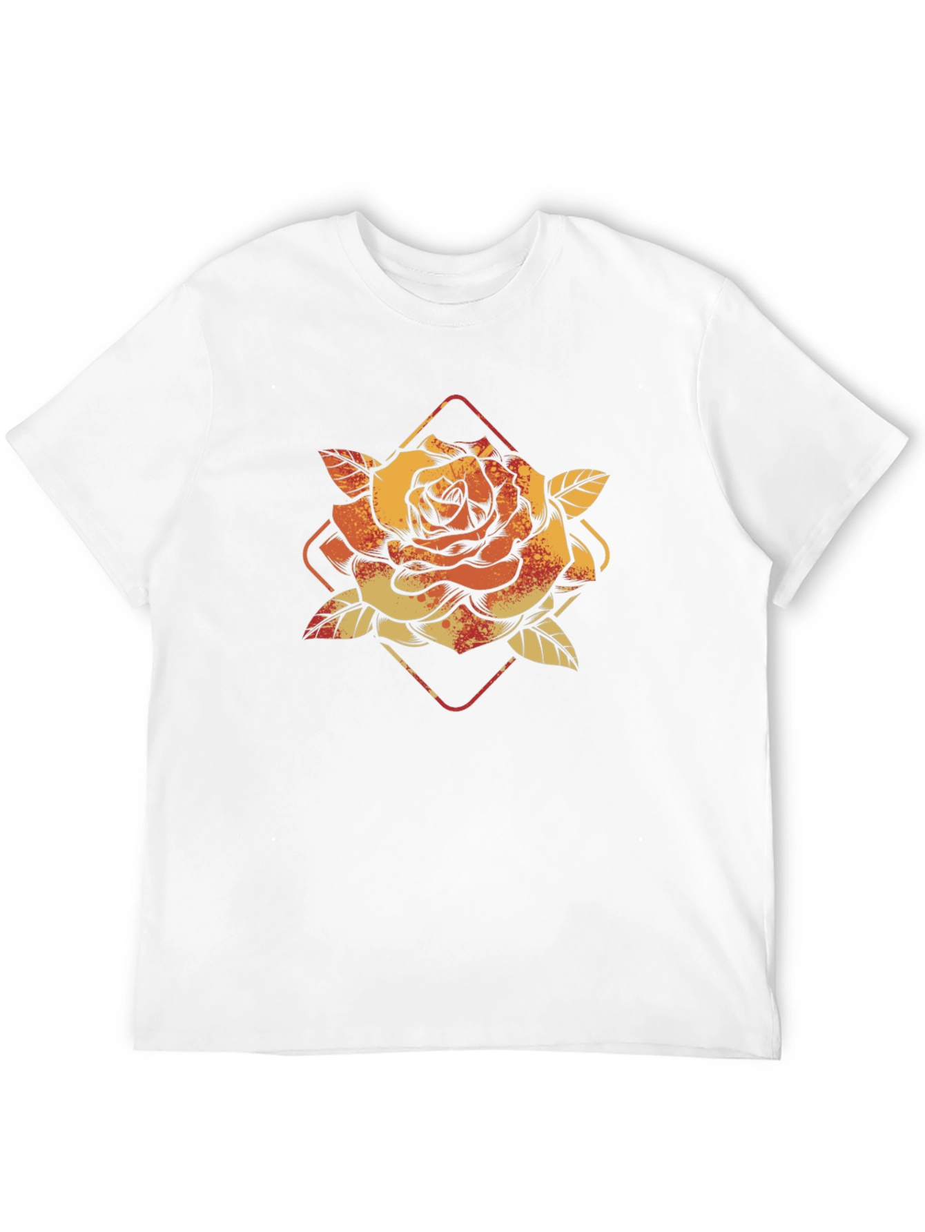 Rose Graphic T-Shirt - Mens Black Tee