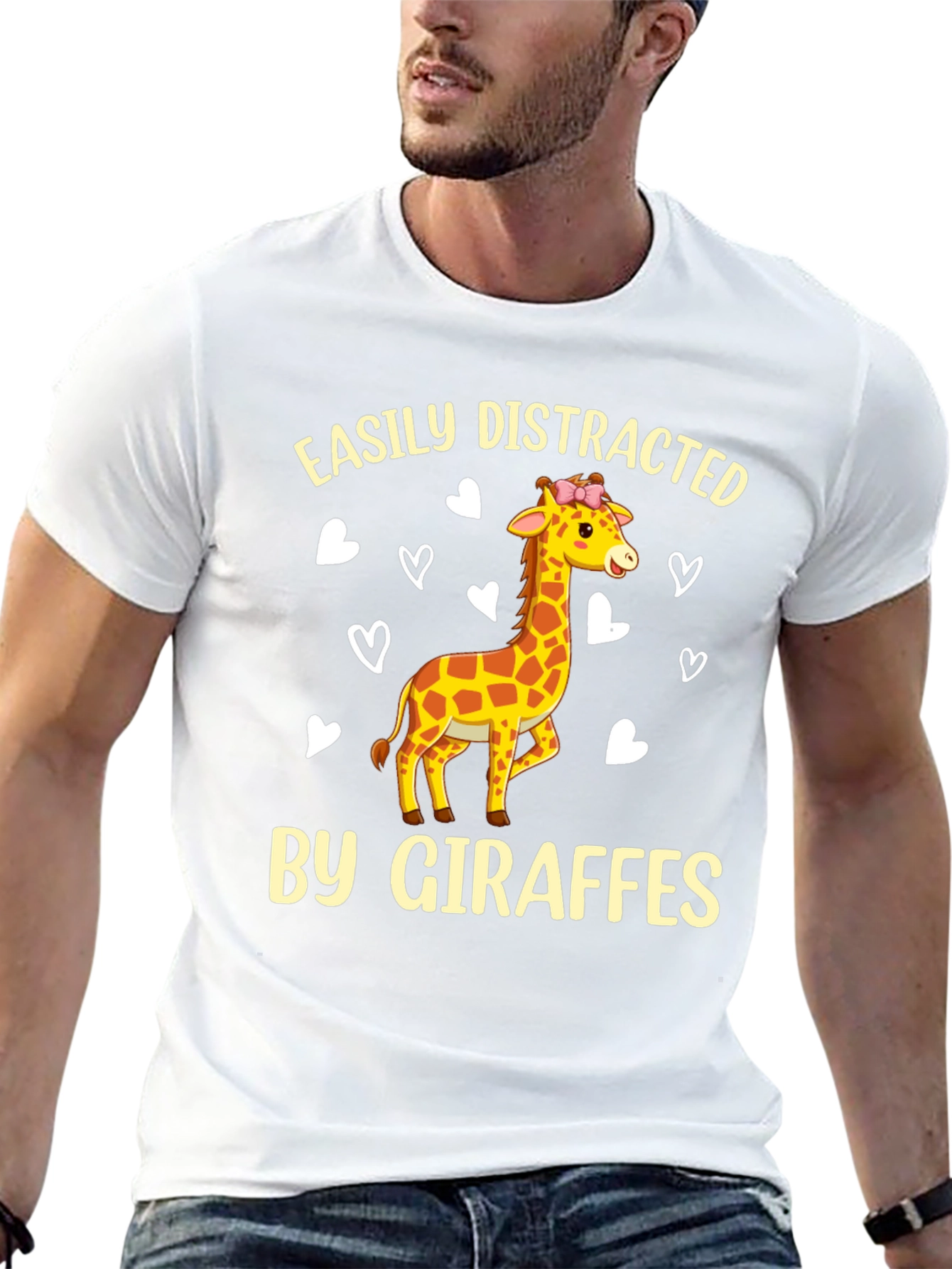 Giraffe Lover Tee - Easily Distracted Funny T-Shirt