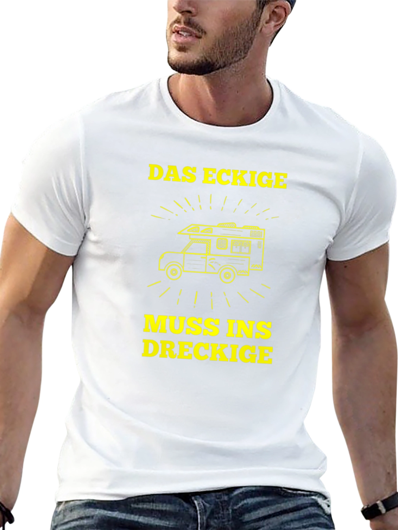 Das Eckige Muss Ins Dreckige T-Shirt - Camping Adventure