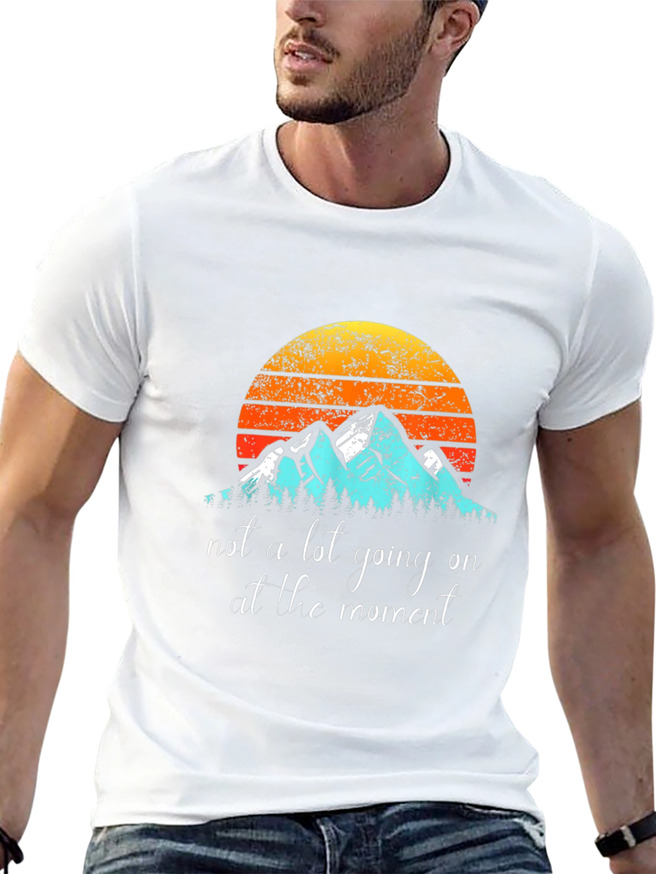 Mountain Sunset Graphic Tee - Unisex Casual Shirt