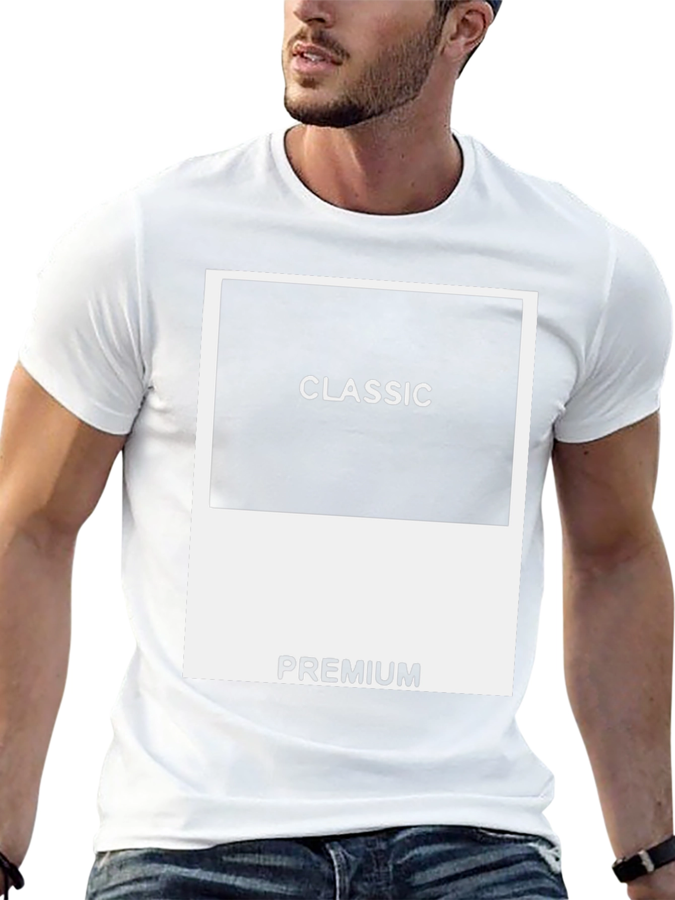 Classic Premium Graphic Print Black T-Shirt