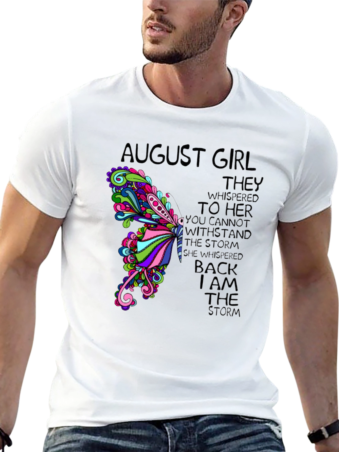 August Girl Storm T-Shirt - Womens Birthday Gift