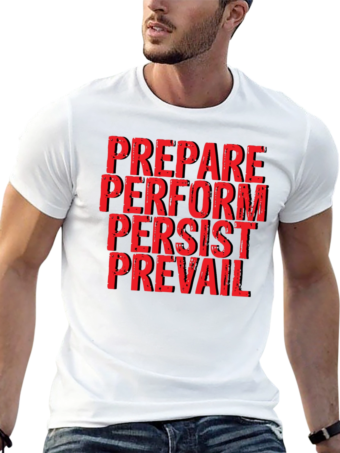 Prepare Perform Persist Prevail Graphic Tee