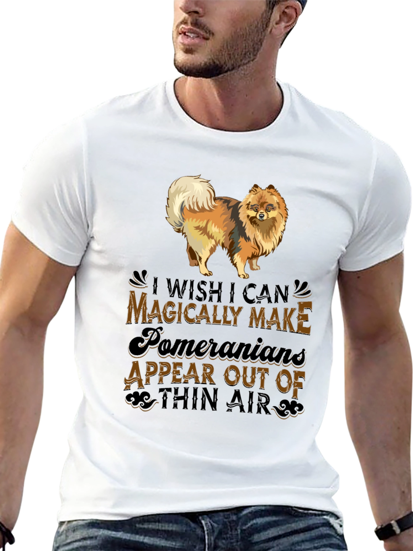 Pomeranian Dog Lover T-Shirt: Magically Make Appear