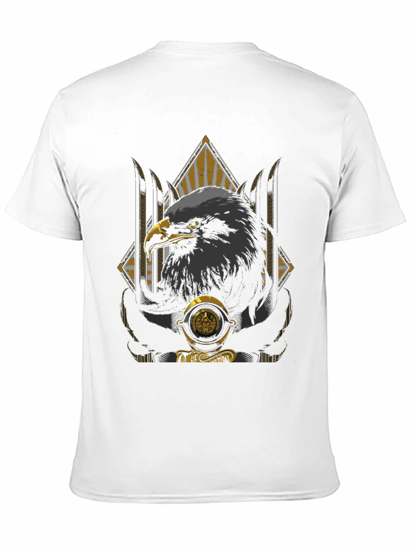 Eagle Graphic Print Crew Neck T-Shirt