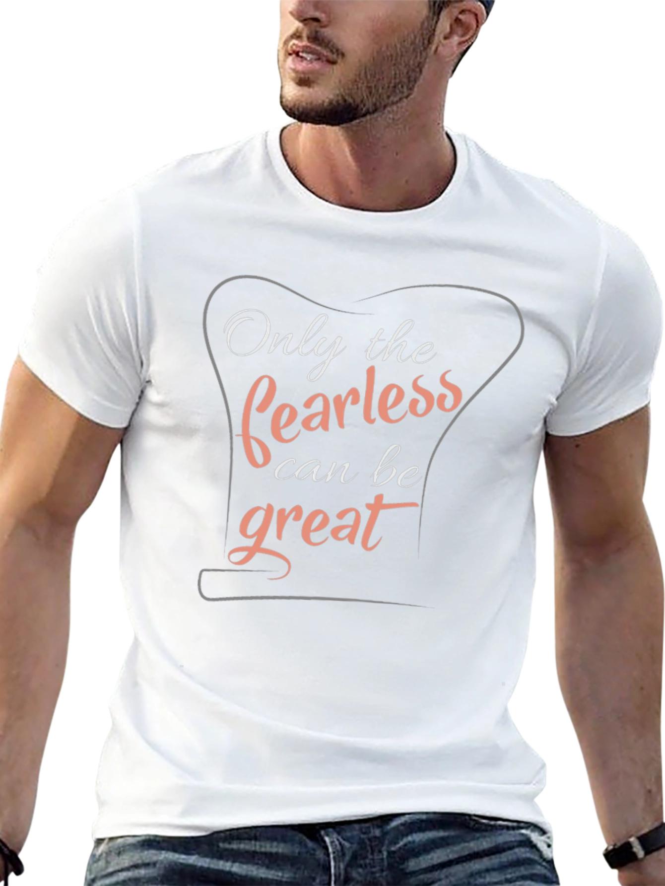 Fearless Greatness Black Graphic Tee